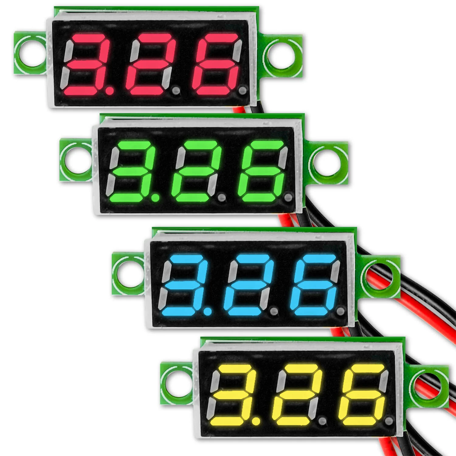 0,28 Zoll Mini Digital Voltmeter Spannungsmesser mit 7-Segment Anzeige 2,5V - 30V kompatibel mit Arduino - Image 2