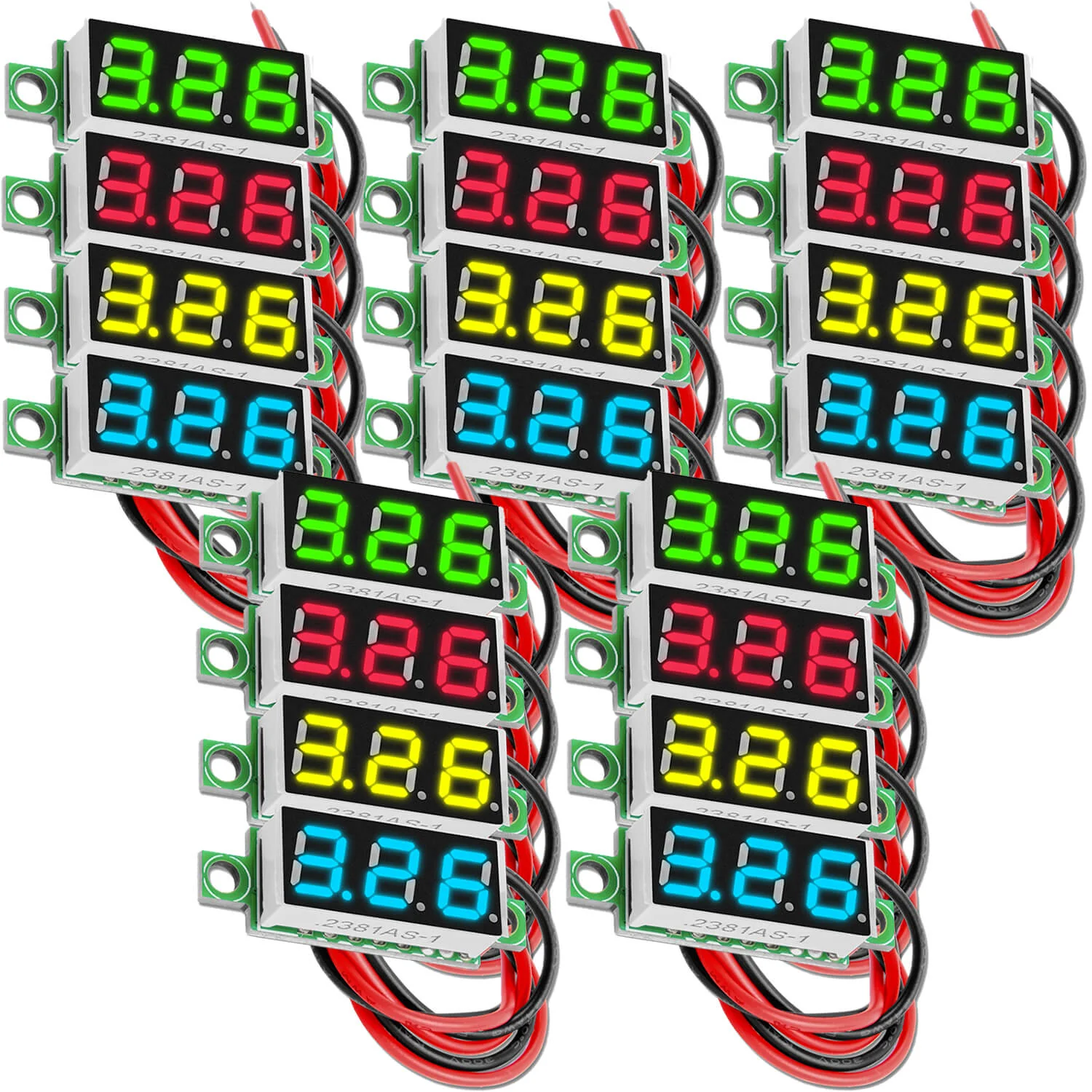 0,28 Zoll Mini Digital Voltmeter Spannungsmesser mit 7-Segment Anzeige 2,5V - 30V kompatibel mit Arduino - Image 8
