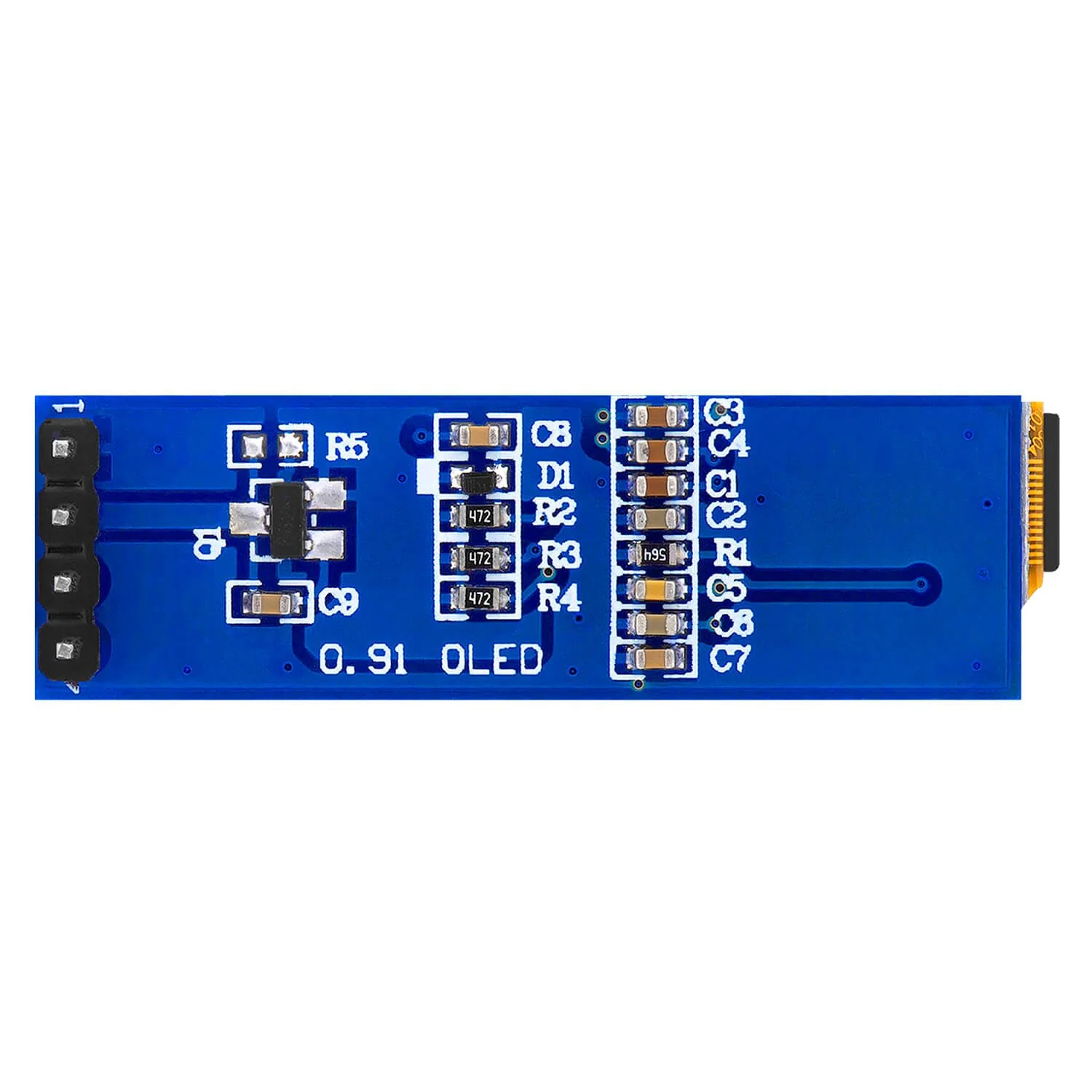 0,91 Zoll OLED I2C Display 128 x 32 Pixel kompatibel mit Arduino und Raspberry Pi - Image 3