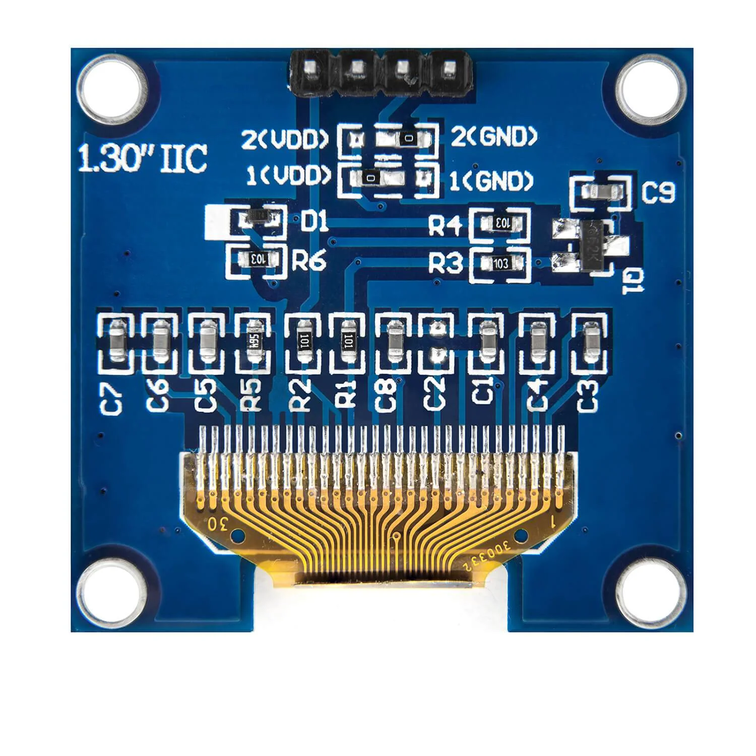 1,3 Zoll OLED I2C 128 x 64 Pixel Display kompatibel mit Arduino und Raspberry Pi - Image 4
