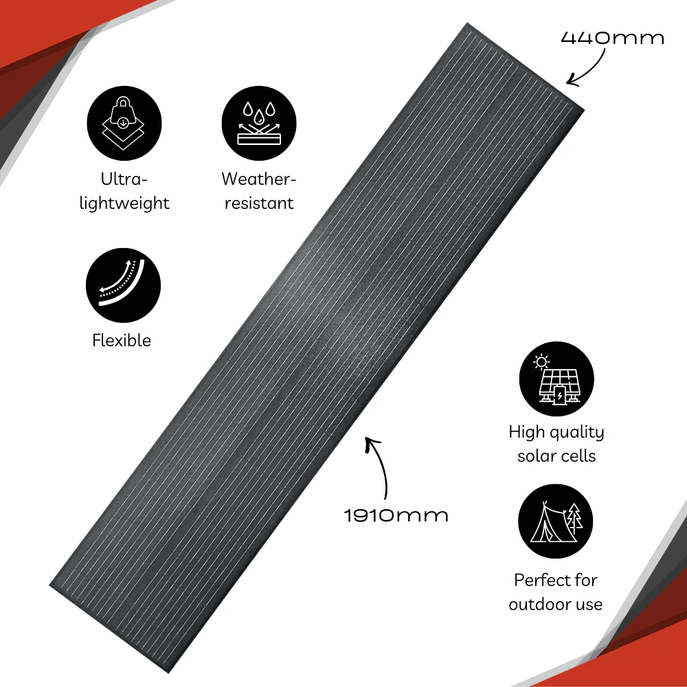 130W ETFE Flexibles Solarpanel – Monokristallines Solarmodul, Leicht & Robust, PV-Modul mit MC4-Stecker, Ideal für Wohnmobil, Boot, Dach, Balkon, Camping & Netzunabhängige Anwendungen - Image 4