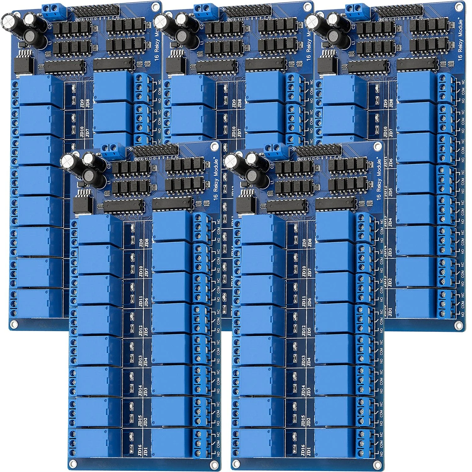 16-Relais Modul 12V mit Optokoppler Low-Level-Trigger kompatibel mit Arduino - Image 3