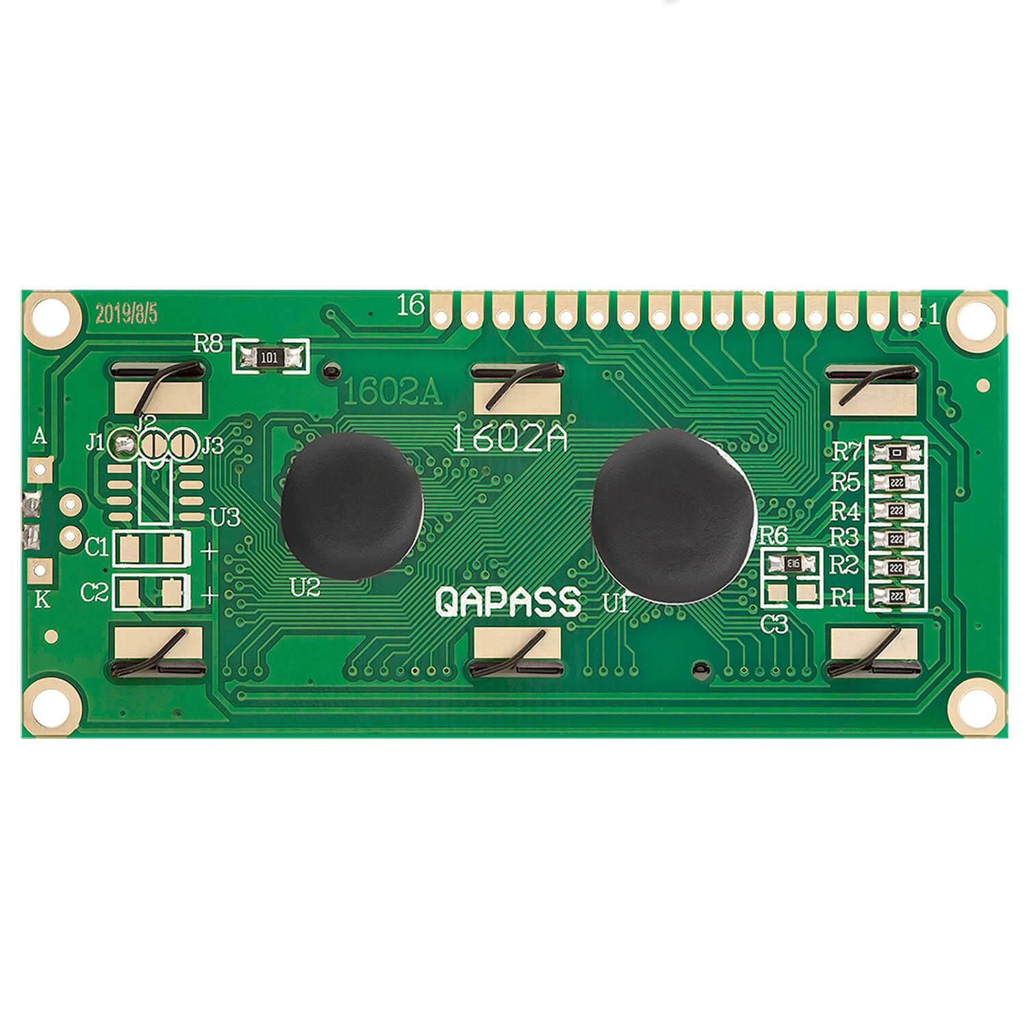 HD44780 1602 LCD Modul Display 2x16 Zeichen (mit grünem Hintergrund) kompatibel mit Arduino und Raspberry Pi - Image 3