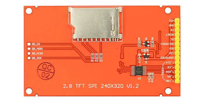 2,8 Zoll LCD TFT Touch Display - Kompatibel mit Arduino und Raspberry Pi - 320x240px Auflösung, ILI9341 Treiber, SPI Schnittstelle - Image 3