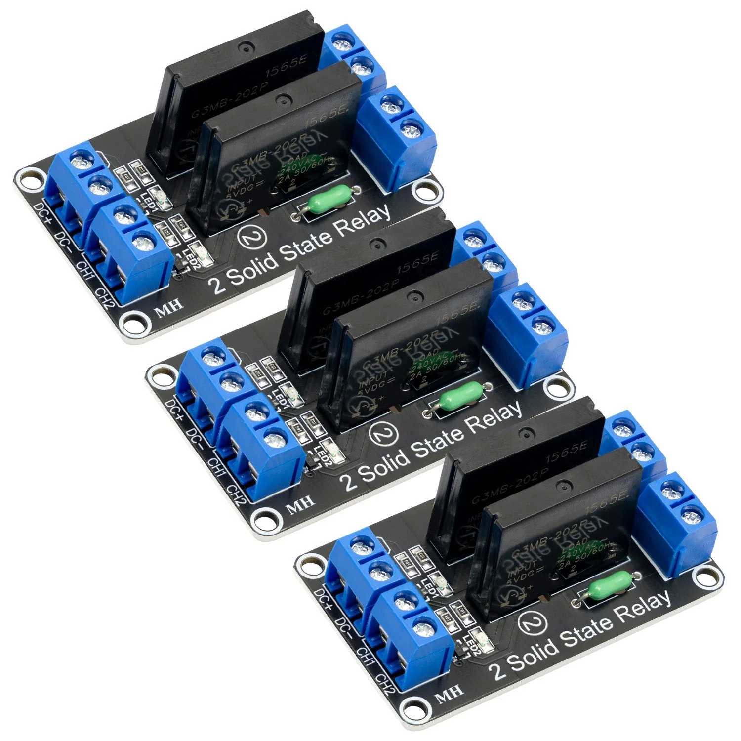 2 Kanal Solid State Relais 5V DC Low Level Trigger Power Switch kompatibel mit Arduino und Raspberry Pi - Image 8