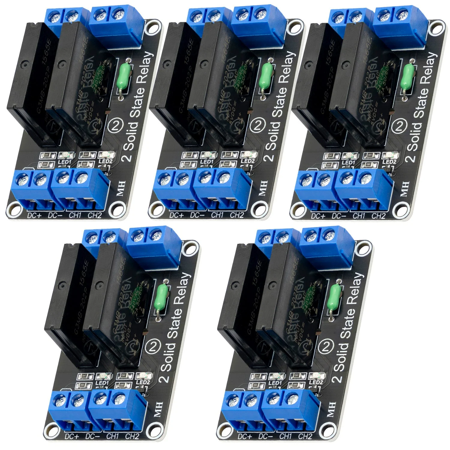 2 Kanal Solid State Relais 5V DC Low Level Trigger Power Switch kompatibel mit Arduino und Raspberry Pi - Image 9