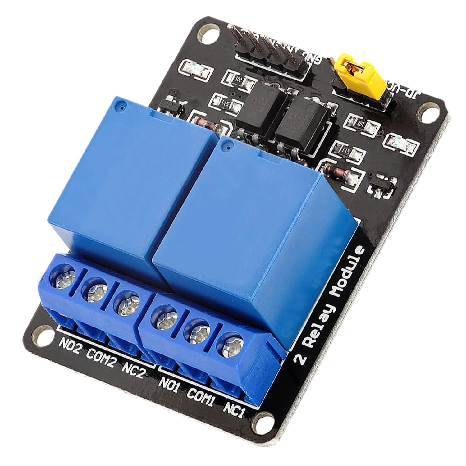 2-Relais Modul 5V mit Optokoppler Low-Level-Trigger kompatibel mit Arduino und Raspberry Pi - Image 4