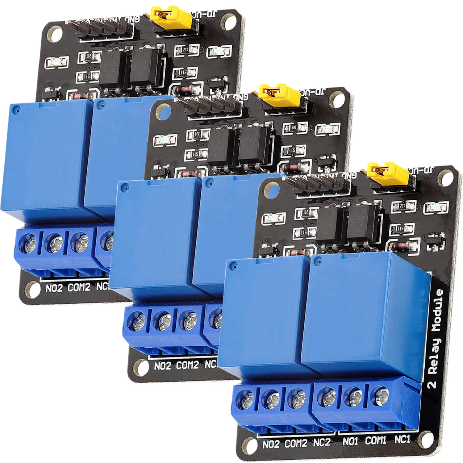 2-Relais Modul 5V mit Optokoppler Low-Level-Trigger kompatibel mit Arduino und Raspberry Pi - Image 5