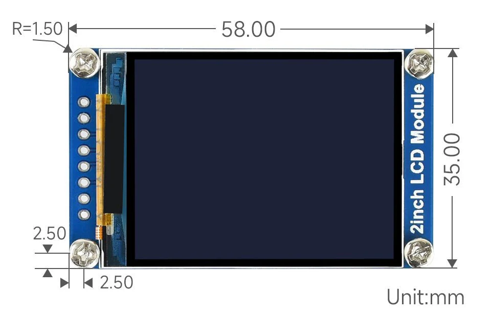 Waveshare - 2 " TFT SPI Display Module kompatibel mit Arduino und Raspberry Pi - Image 6
