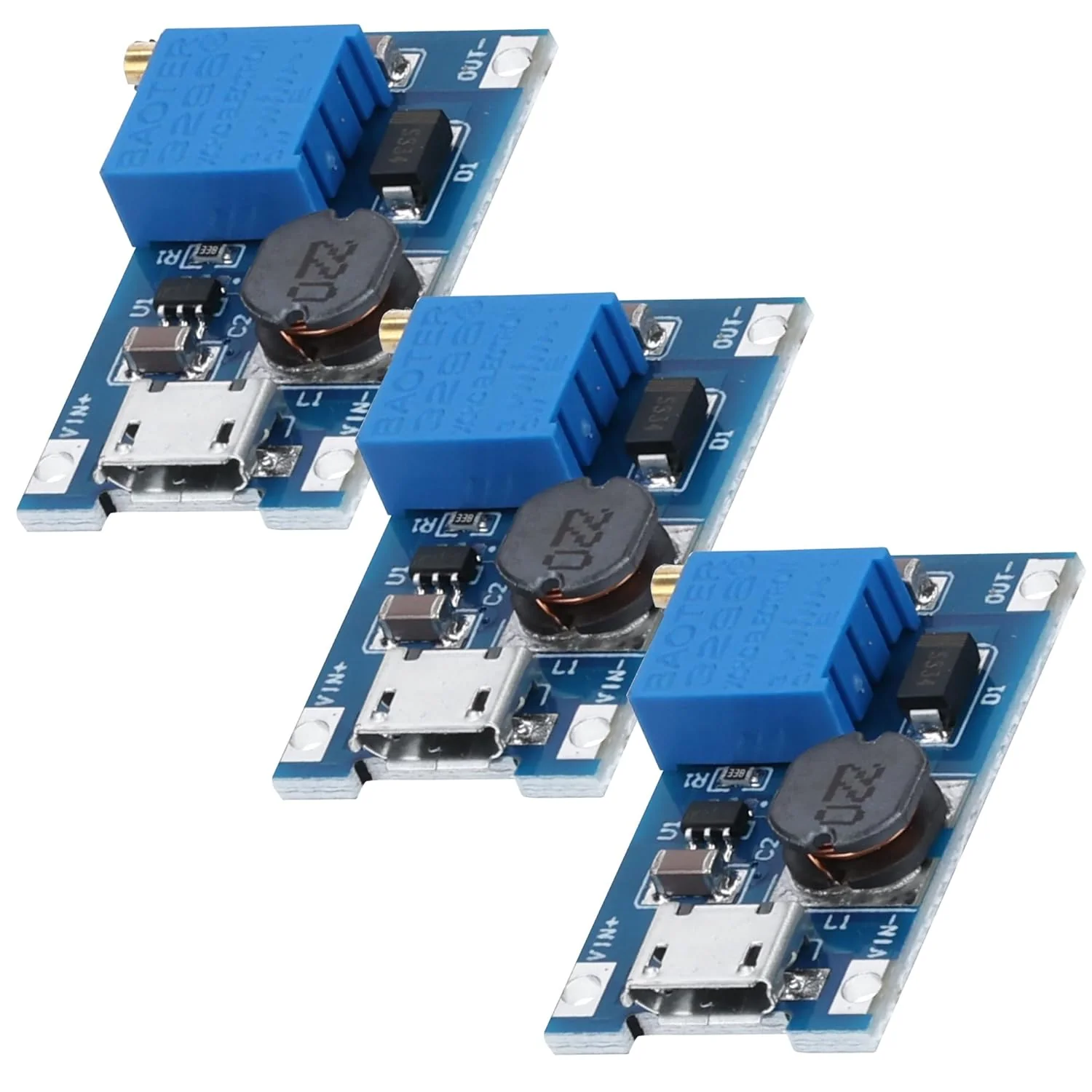2A DC-DC Boost Step-Up Wandler, MicroUSB – Universeller Spannungsregler, 2V-24V zu 5V-28V, für MT3608 - Image 2