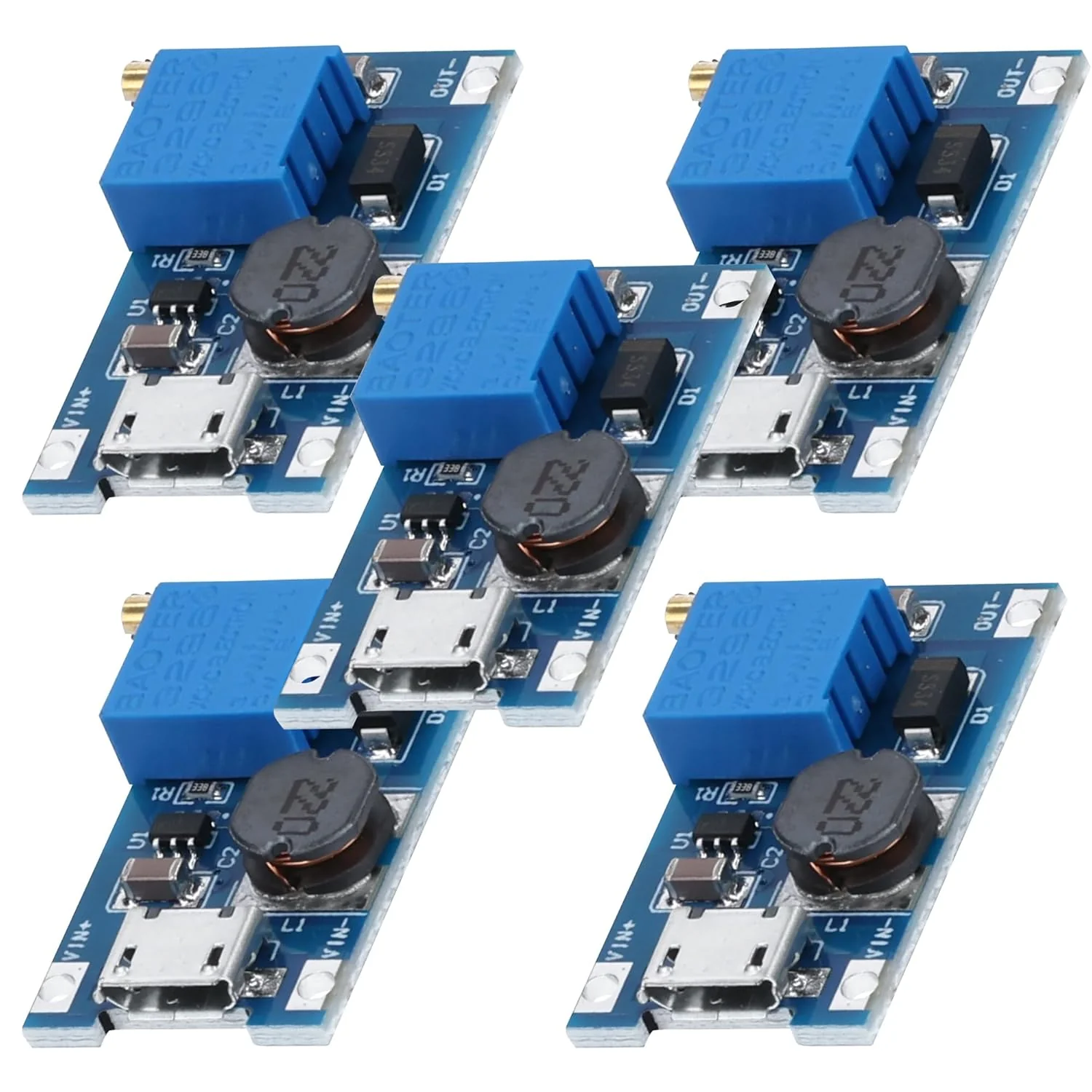 2A DC-DC Boost Step-Up Wandler, MicroUSB – Universeller Spannungsregler, 2V-24V zu 5V-28V, für MT3608 - Image 3