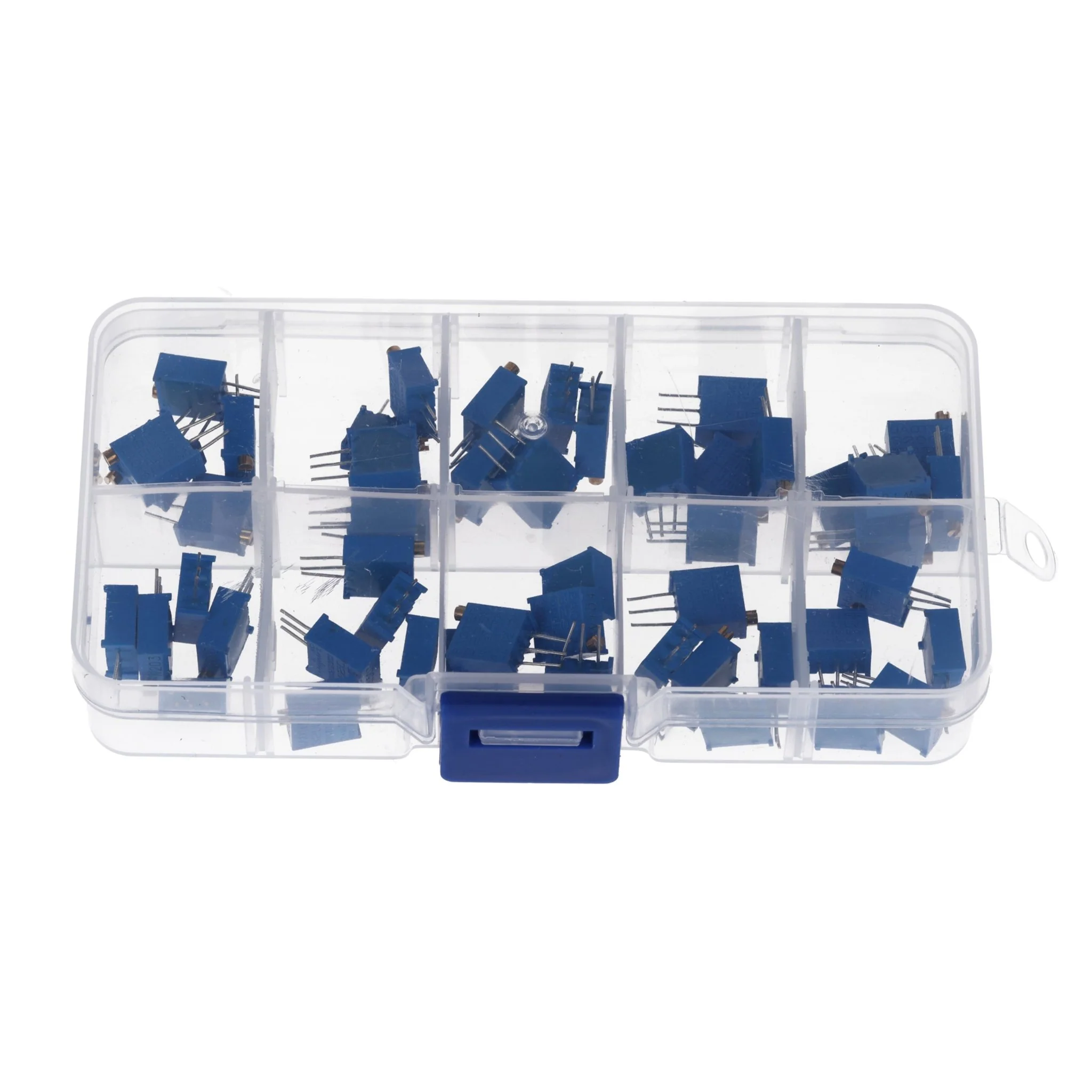 3296W Trimmer Potentiometer Set – 10 Werte, 60 Stück (500Ω bis 1MΩ) – Hochpräzise Lineare Potentiometer für Elektronikprojekte – Enthält 1K, 10K, 100K Ohm und mehr - Image 4