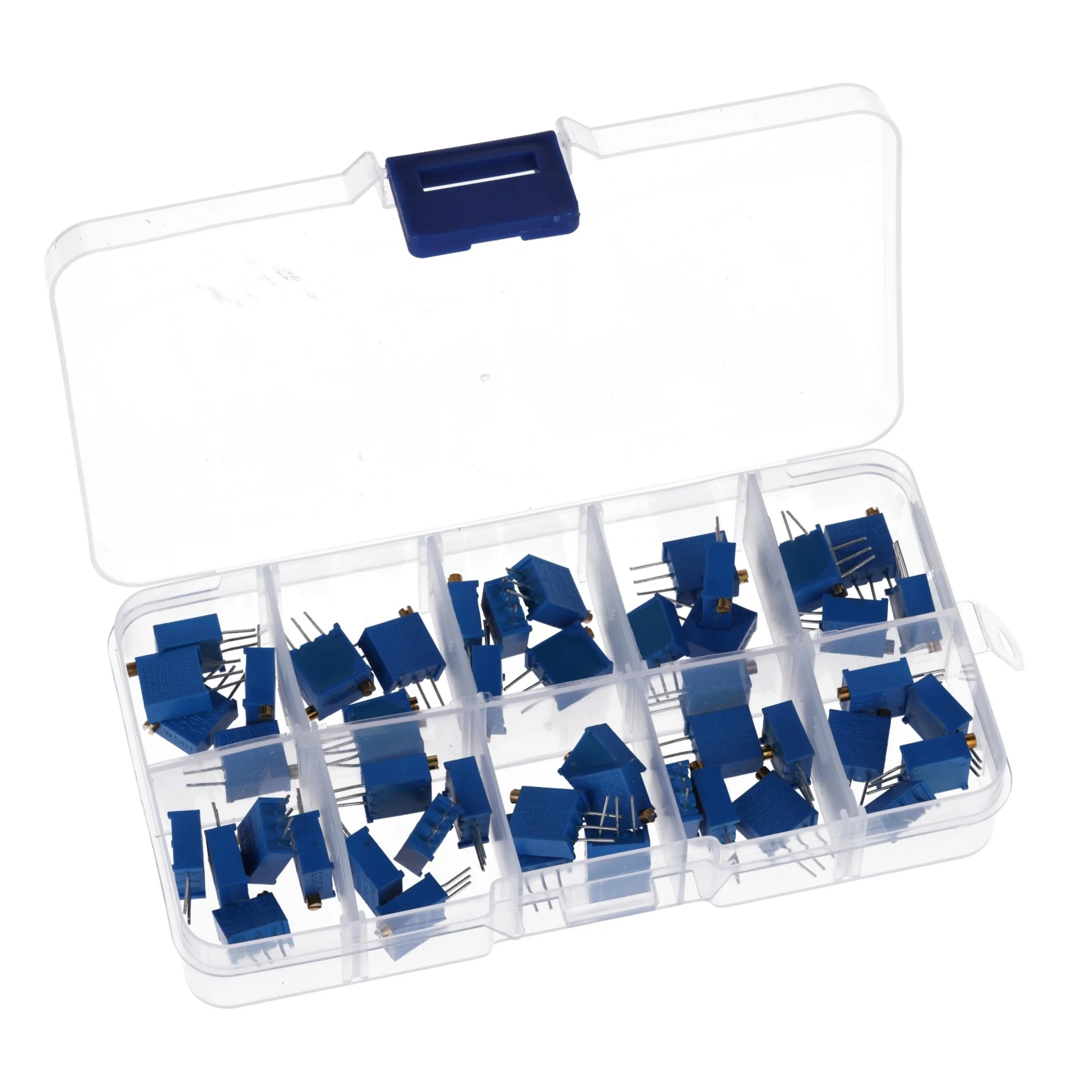 3296W Trimmer Potentiometer Set – 10 Werte, 60 Stück (500Ω bis 1MΩ) – Hochpräzise Lineare Potentiometer für Elektronikprojekte – Enthält 1K, 10K, 100K Ohm und mehr - Image 5