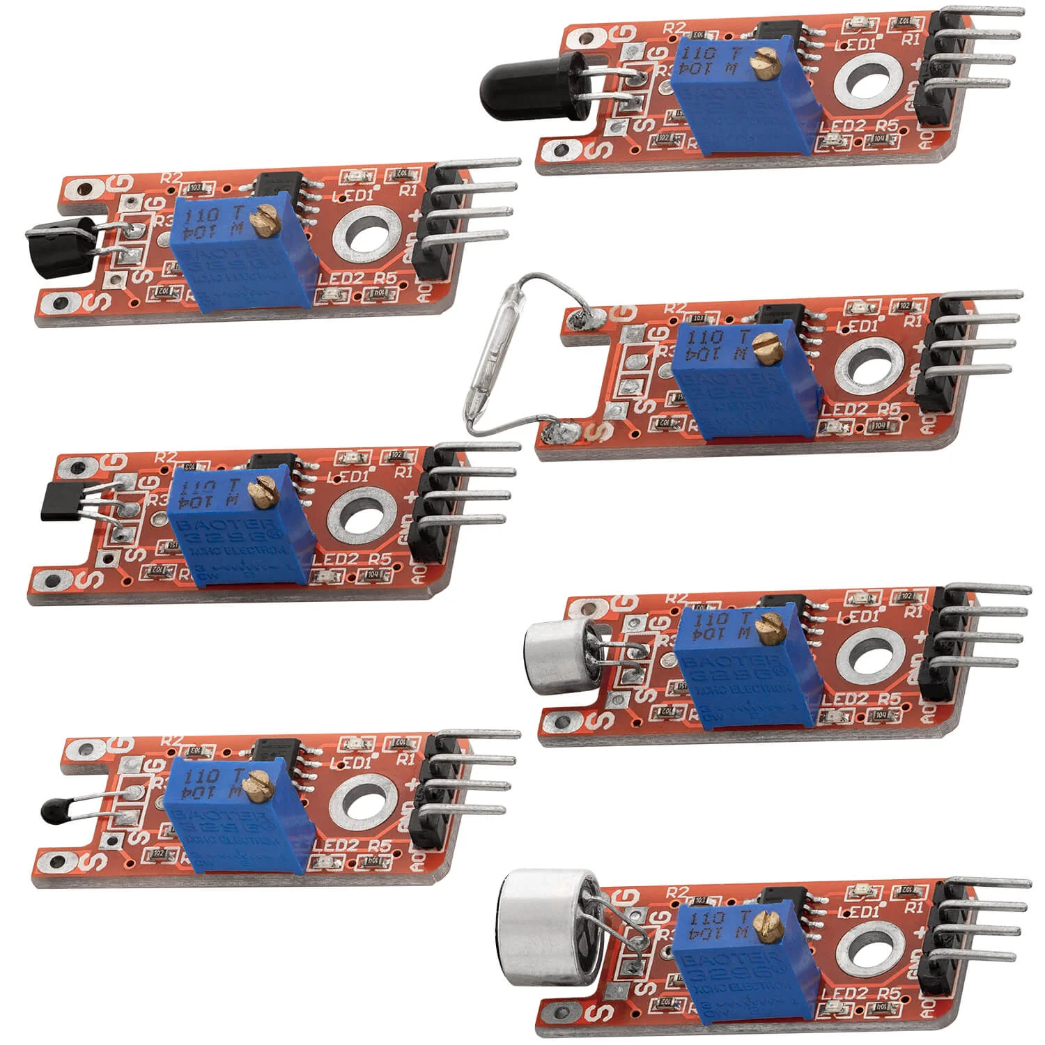 35 in 1 Sensorenkit Modulkit und Zubehörkit kompatibel mit Arduino und Raspberry Pi - Image 5