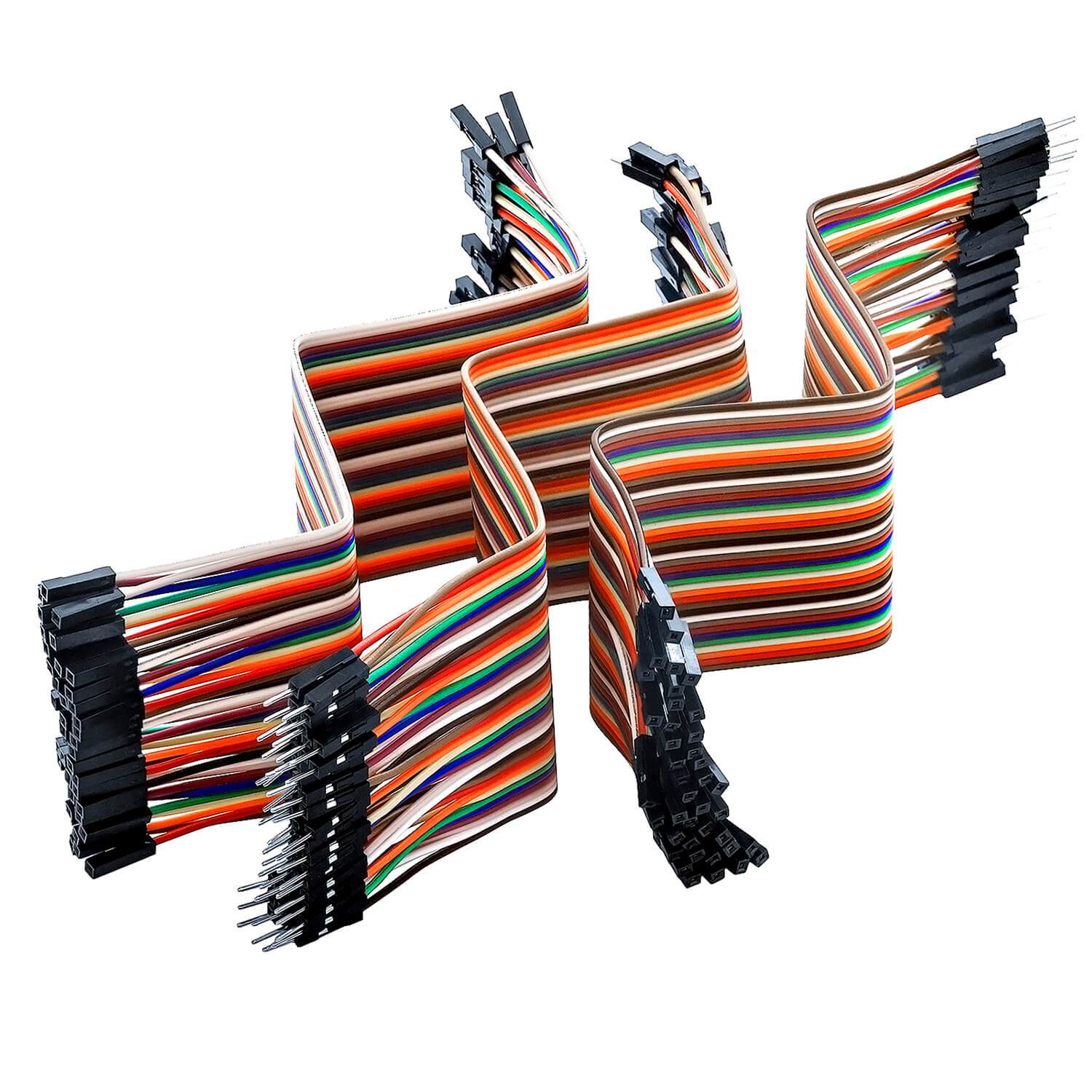Jumper Wire Kabel 3 x 40 STK. je 20 cm M2M/ F2M / F2F kompatibel mit Arduino und Raspberry Pi Breadboard - Image 6