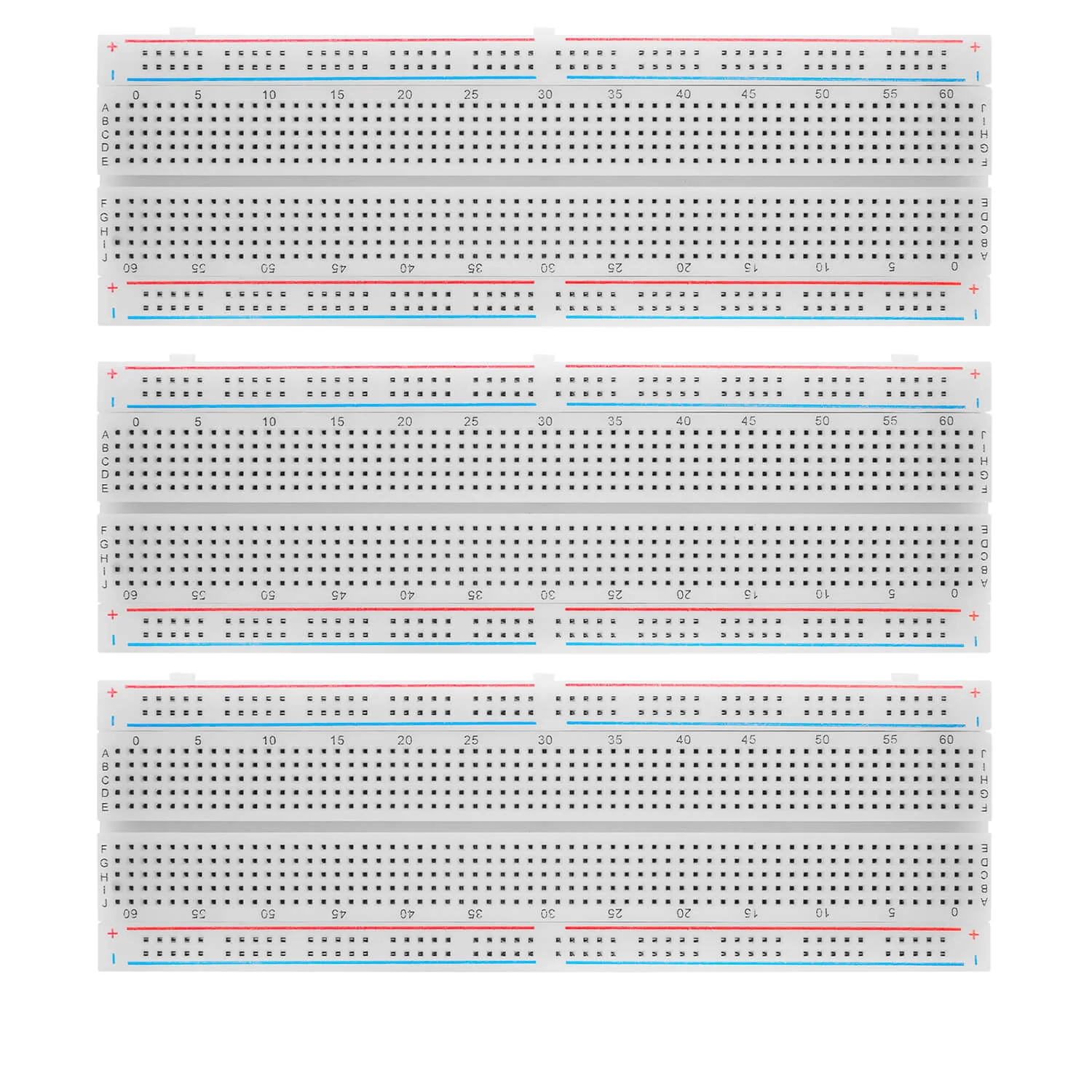 Breadboard Kit - 3x Jumper Wire m2m/f2m/f2f + 3er Set MB102 Breadbord kompatibel mit Arduino und Raspberry Pi - Image 4