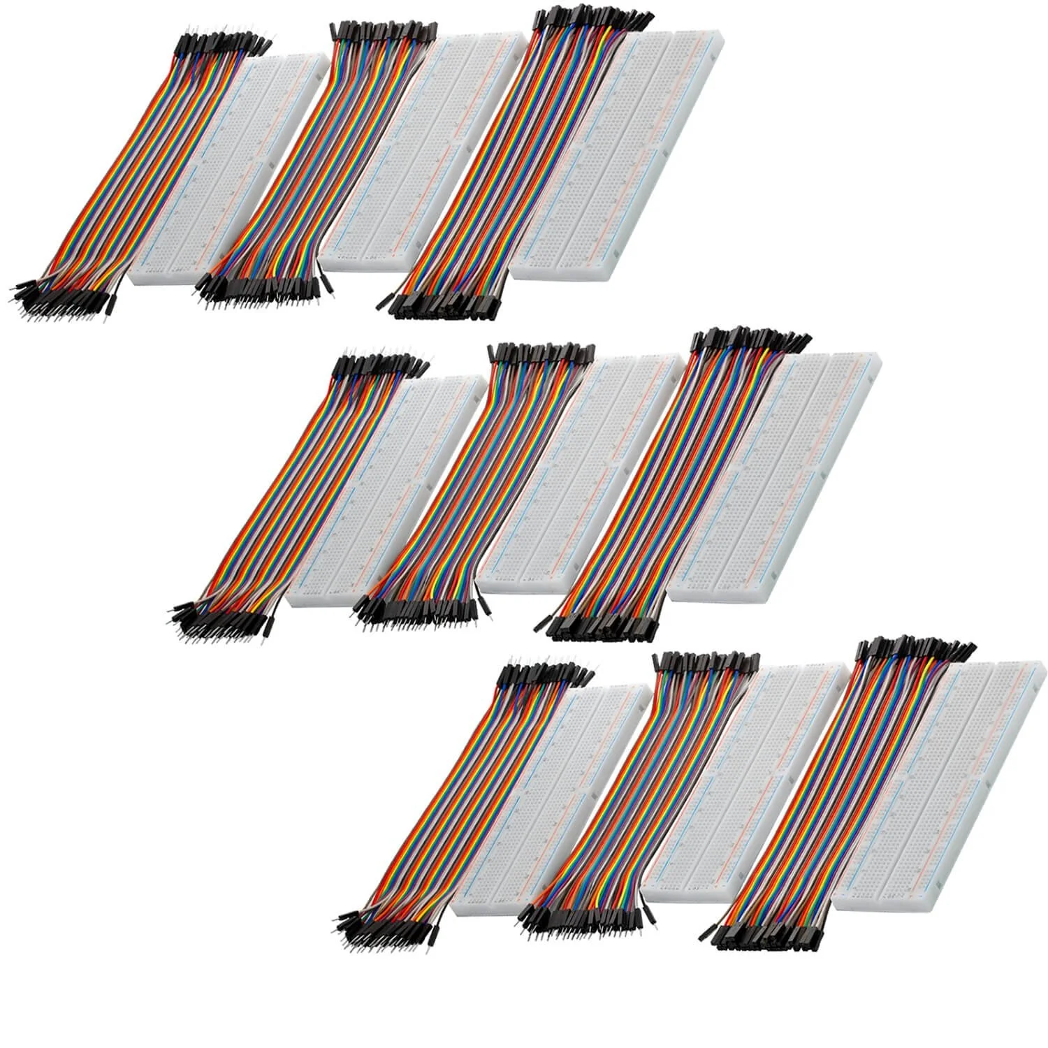 Breadboard Kit - 3x Jumper Wire m2m/f2m/f2f + 3er Set MB102 Breadbord kompatibel mit Arduino und Raspberry Pi - Image 6