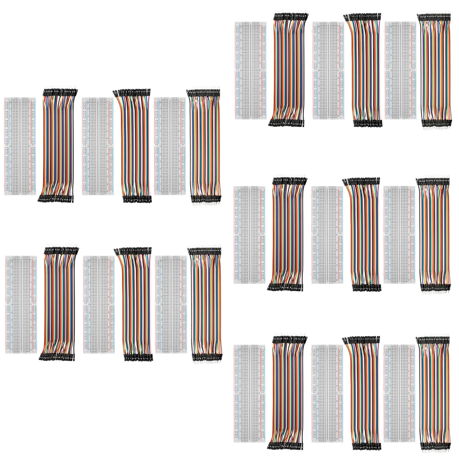 Breadboard Kit - 3x Jumper Wire m2m/f2m/f2f + 3er Set MB102 Breadbord kompatibel mit Arduino und Raspberry Pi - Image 7