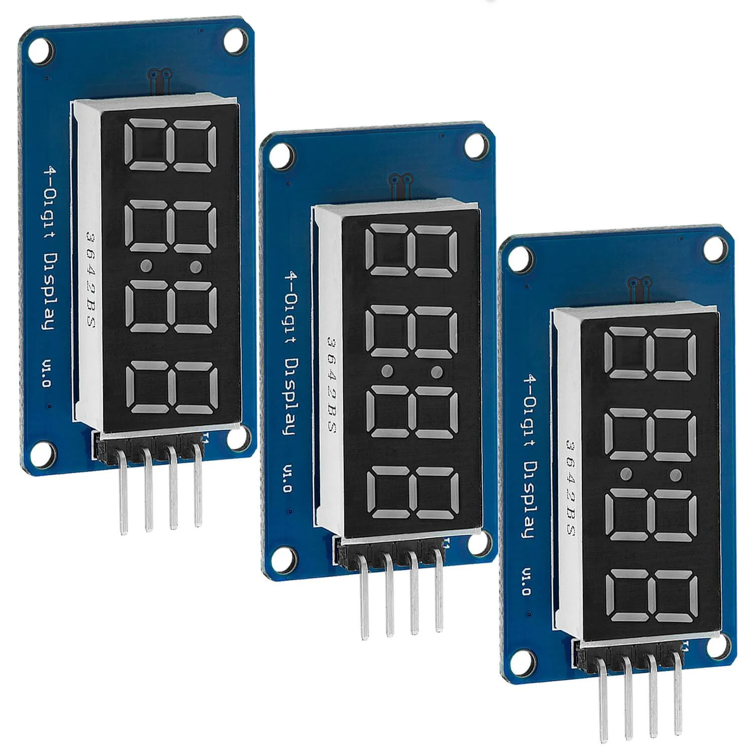 TM1637 4 Digit 7-Segment Display Modul kompatibel mit Arduino und Raspberry Pi - Image 4