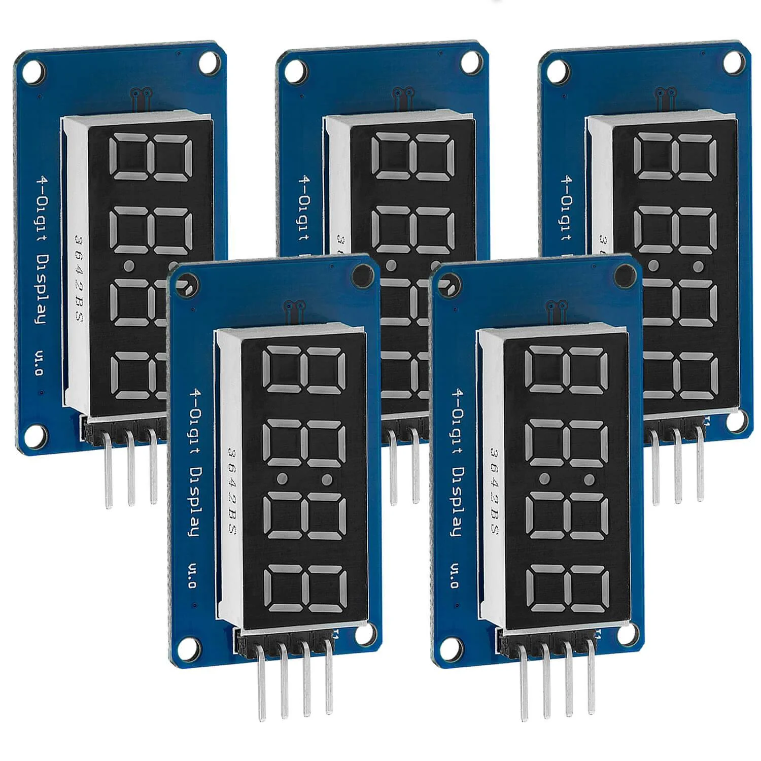 TM1637 4 Digit 7-Segment Display Modul kompatibel mit Arduino und Raspberry Pi - Image 5