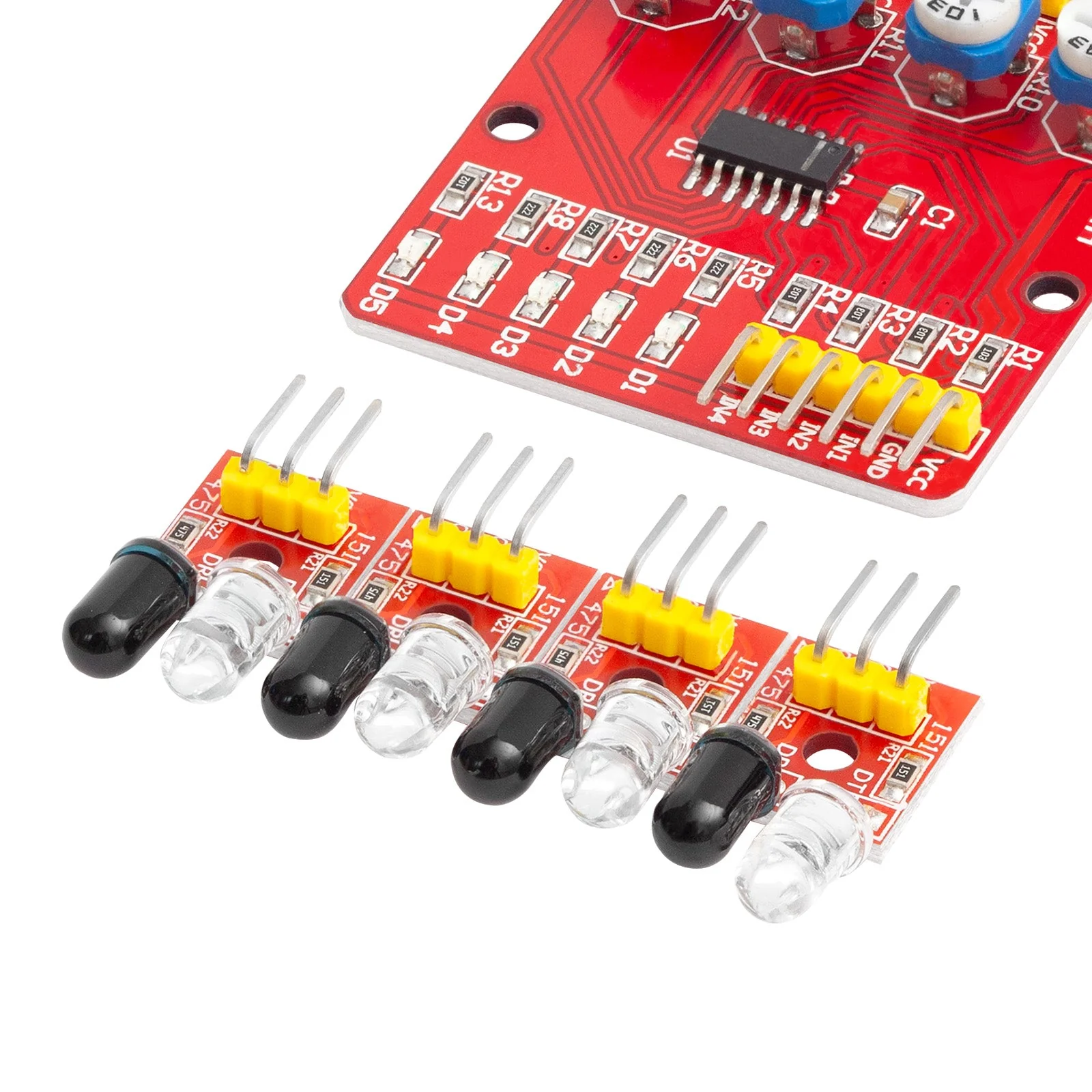 4-Kanal Infrarot Hindernis Sensor mit digitalem Ausgang und einstellbarer Sensitivität u.a. für Robot Cars - Image 3