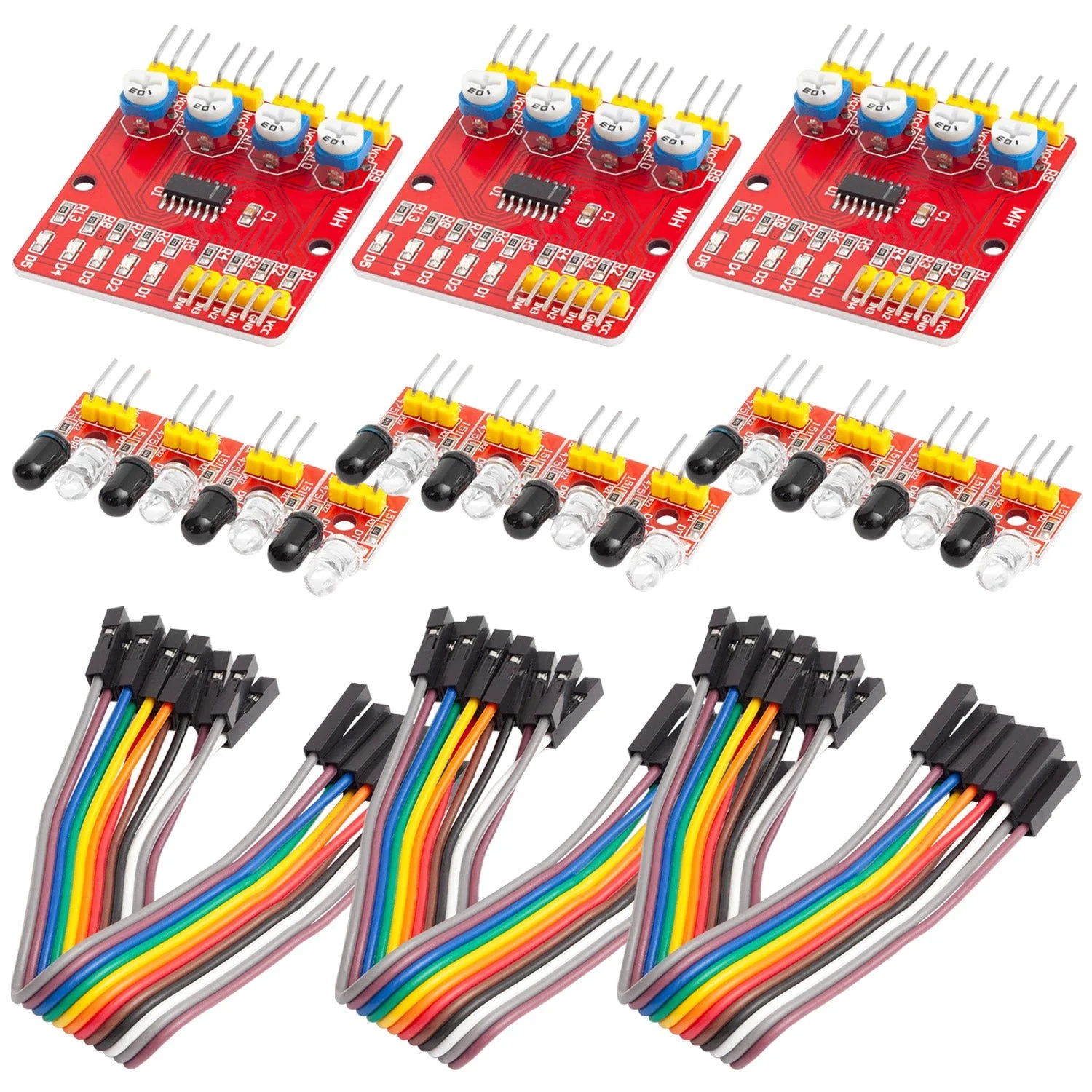 4-Kanal Infrarot Hindernis Sensor mit digitalem Ausgang und einstellbarer Sensitivität u.a. für Robot Cars - Image 6
