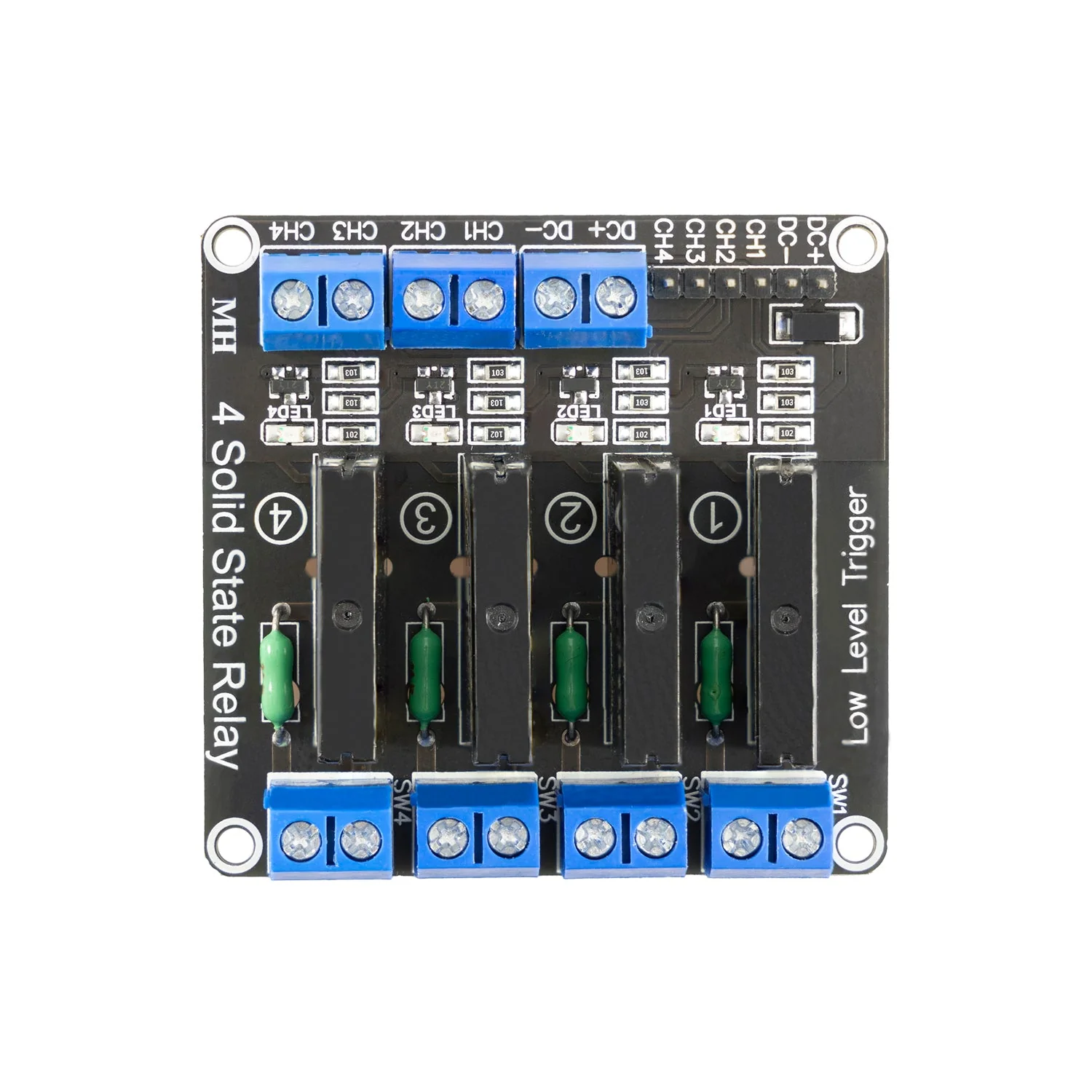 4 Kanal Solid State Relais 5V DC  Low Level Trigger Power Switch kompatibel mit Arduino und Raspberry Pi - Image 3