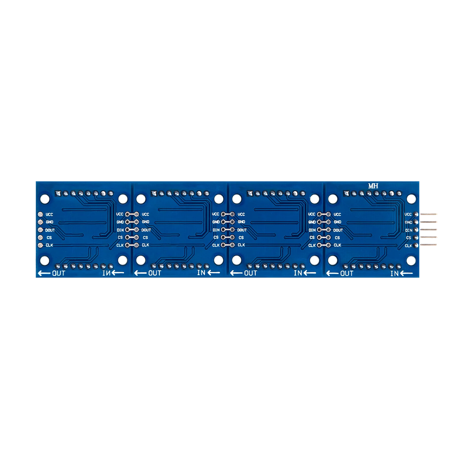 MAX7219 8x32 4 in 1 Dot Matrix LED Anzeigemodul kompatibel mit Arduino und Raspberry Pi - Image 4