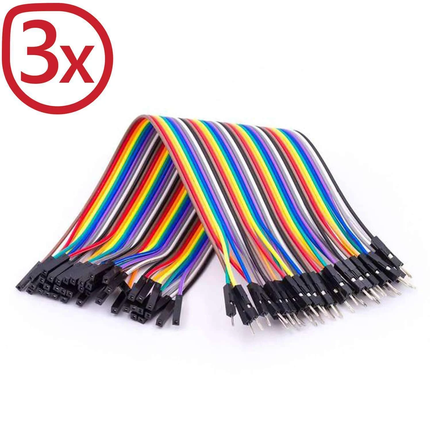 Jumper Wire Kabel 40 STK. je 20 cm F2M Female to Male kompatibel mit Arduino und Raspberry Pi Breadboard - Image 4