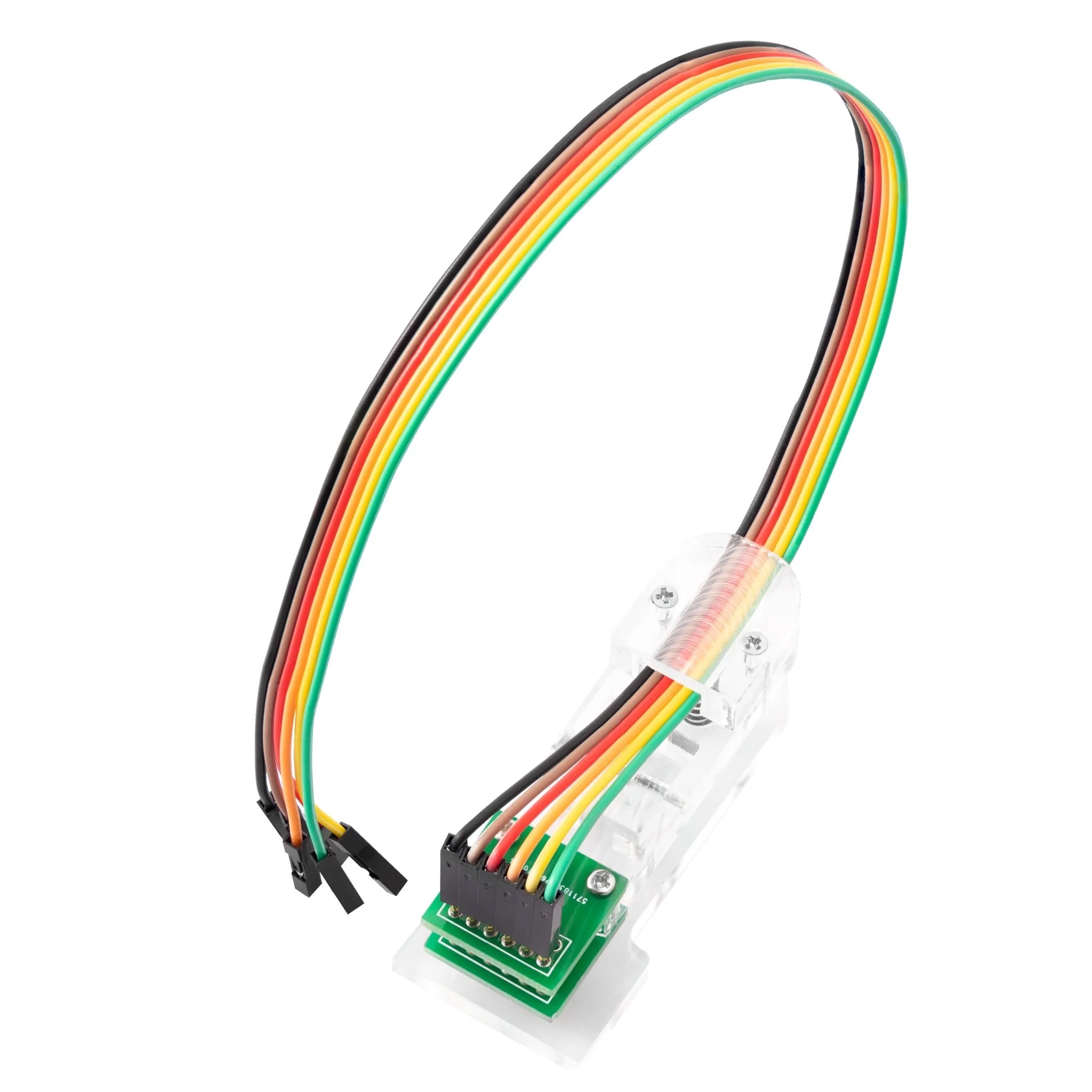 6 Pin Programmer SPI Modul Test Werkzeug PCB Klemme 1*6P Gold-beschichtete Pogo Pins