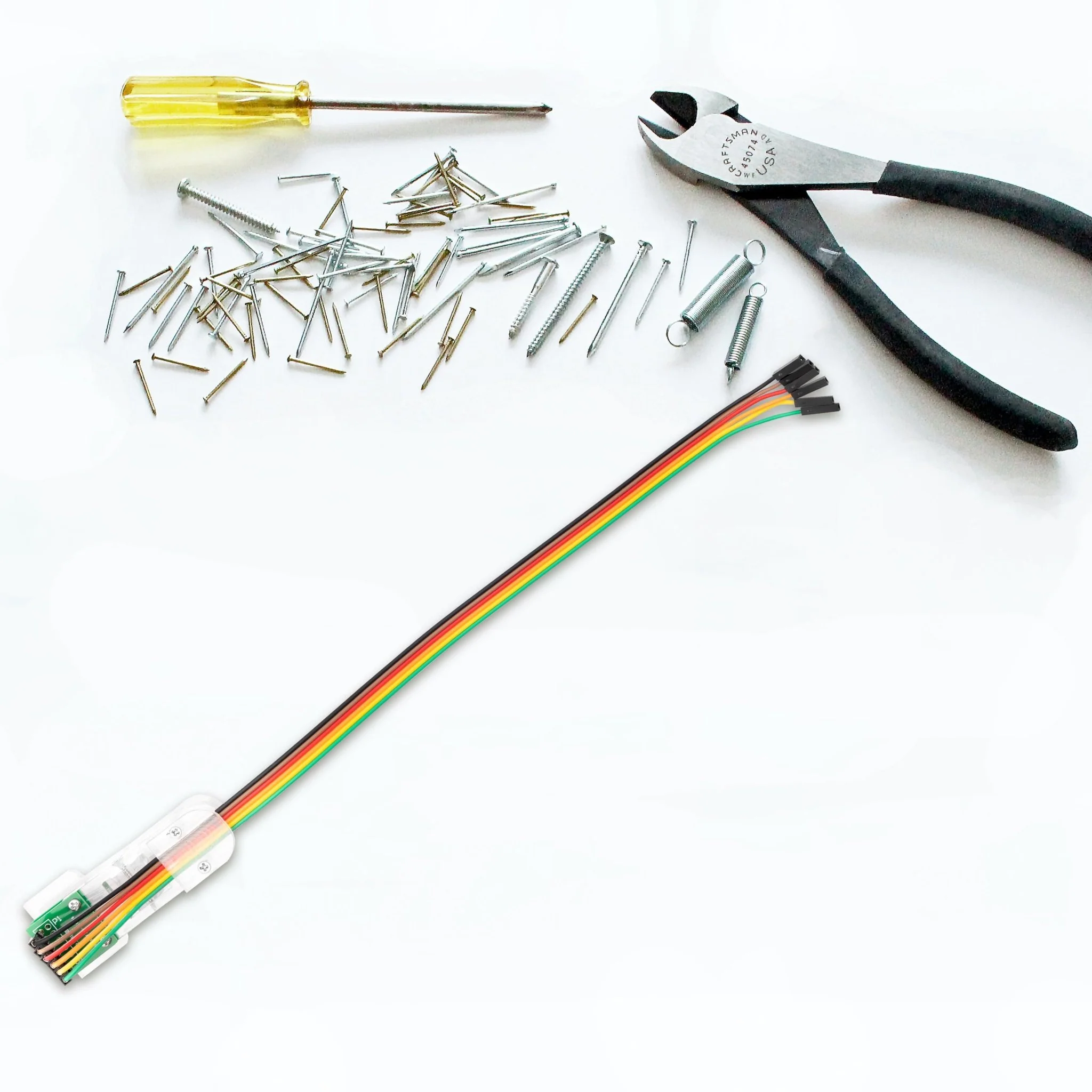 6 Pin Programmer SPI Modul Test Werkzeug PCB Klemme 1*6P Gold-beschichtete Pogo Pins - Image 5