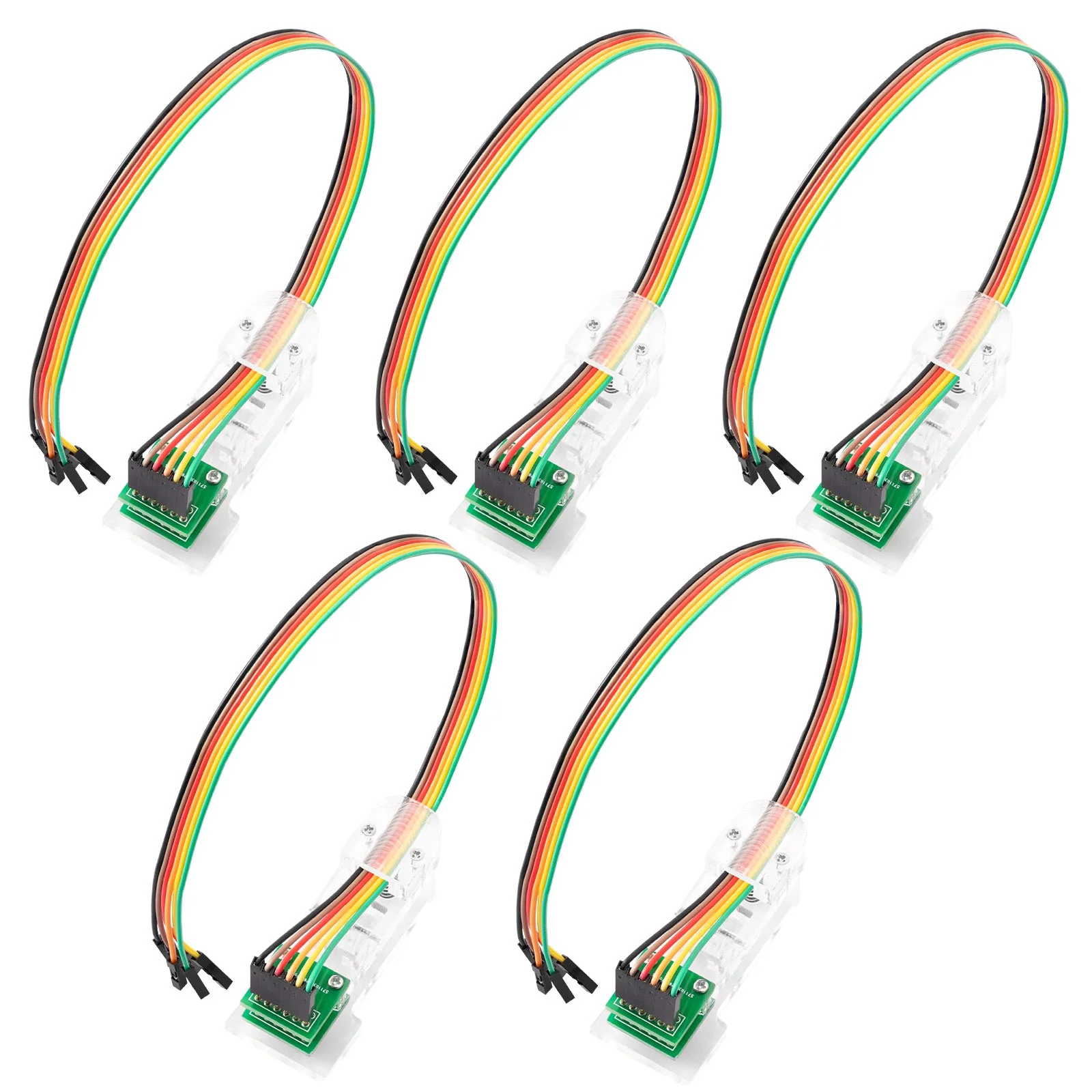 6 Pin Programmer SPI Modul Test Werkzeug PCB Klemme 1*6P Gold-beschichtete Pogo Pins - Image 9
