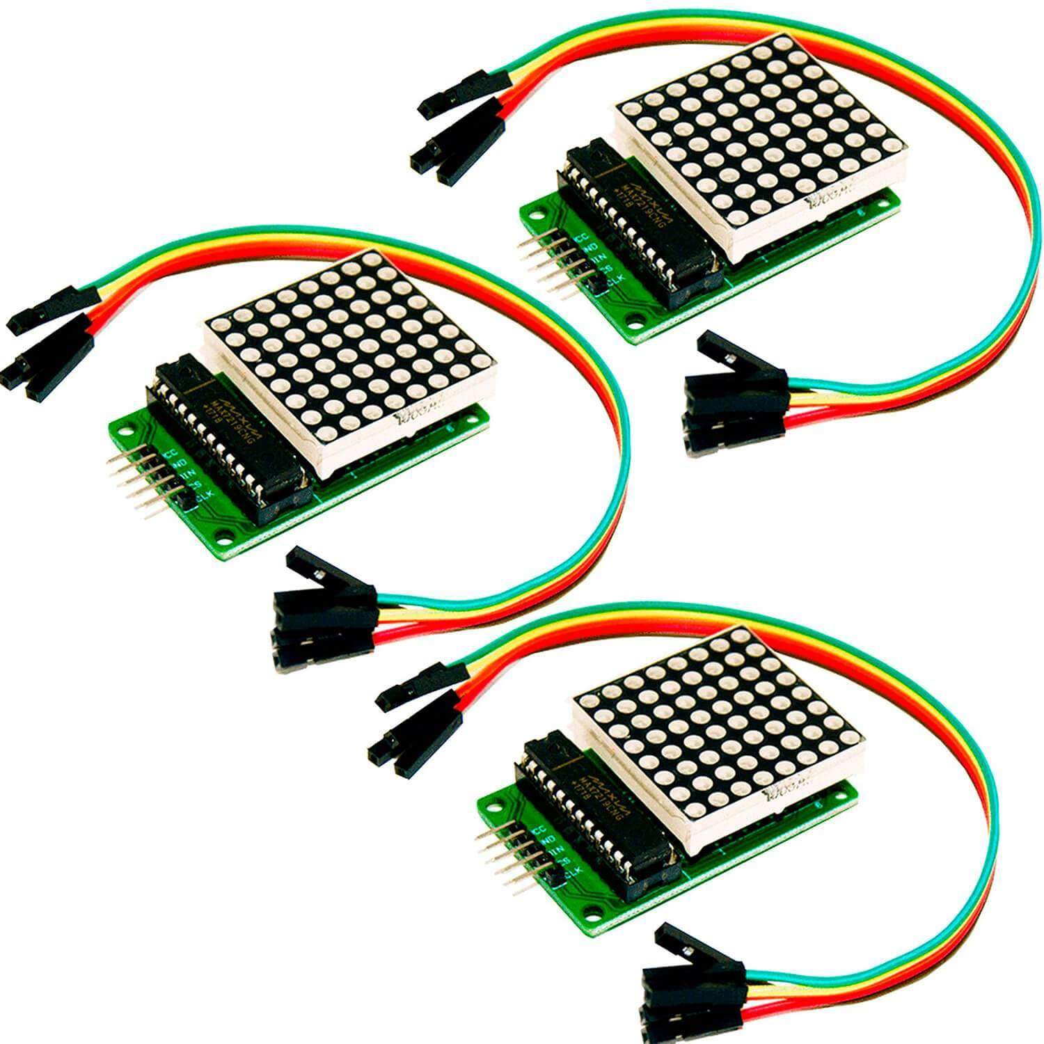 MAX7219 8x8 1 Dot Matrix MCU LED Anzeigemodul kompatibel mit Arduino und Raspberry Pi - Image 4