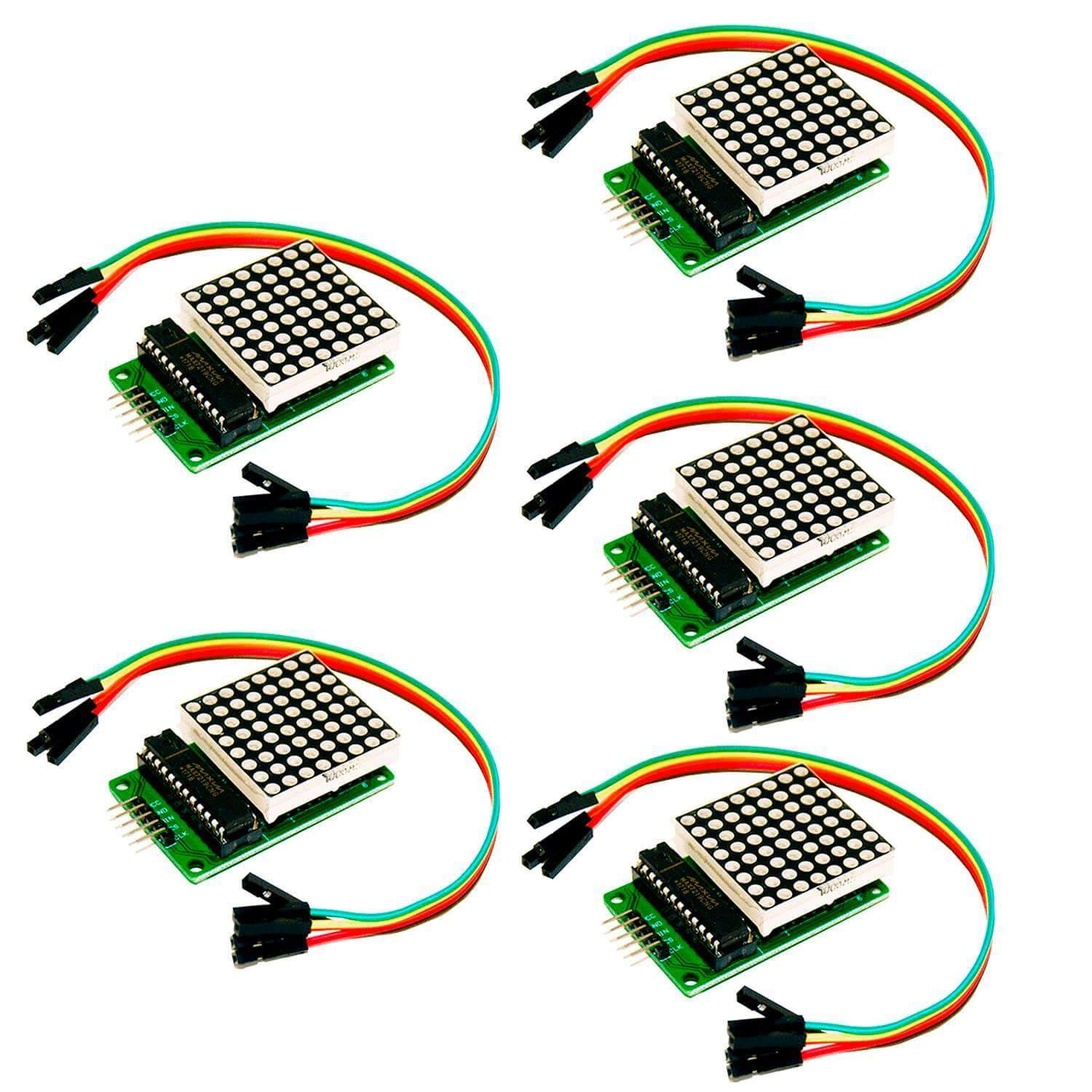 MAX7219 8x8 1 Dot Matrix MCU LED Anzeigemodul kompatibel mit Arduino und Raspberry Pi - Image 5