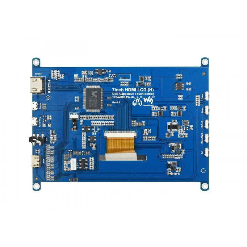 Waveshare 7" IPS HDMI USB Touchdisplay mit Audio kompatibel mit Raspberry Pi - Image 4