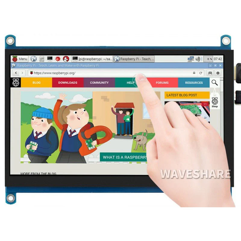 Waveshare - 7" QLED HDMI USB Touchdisplay - Image 6