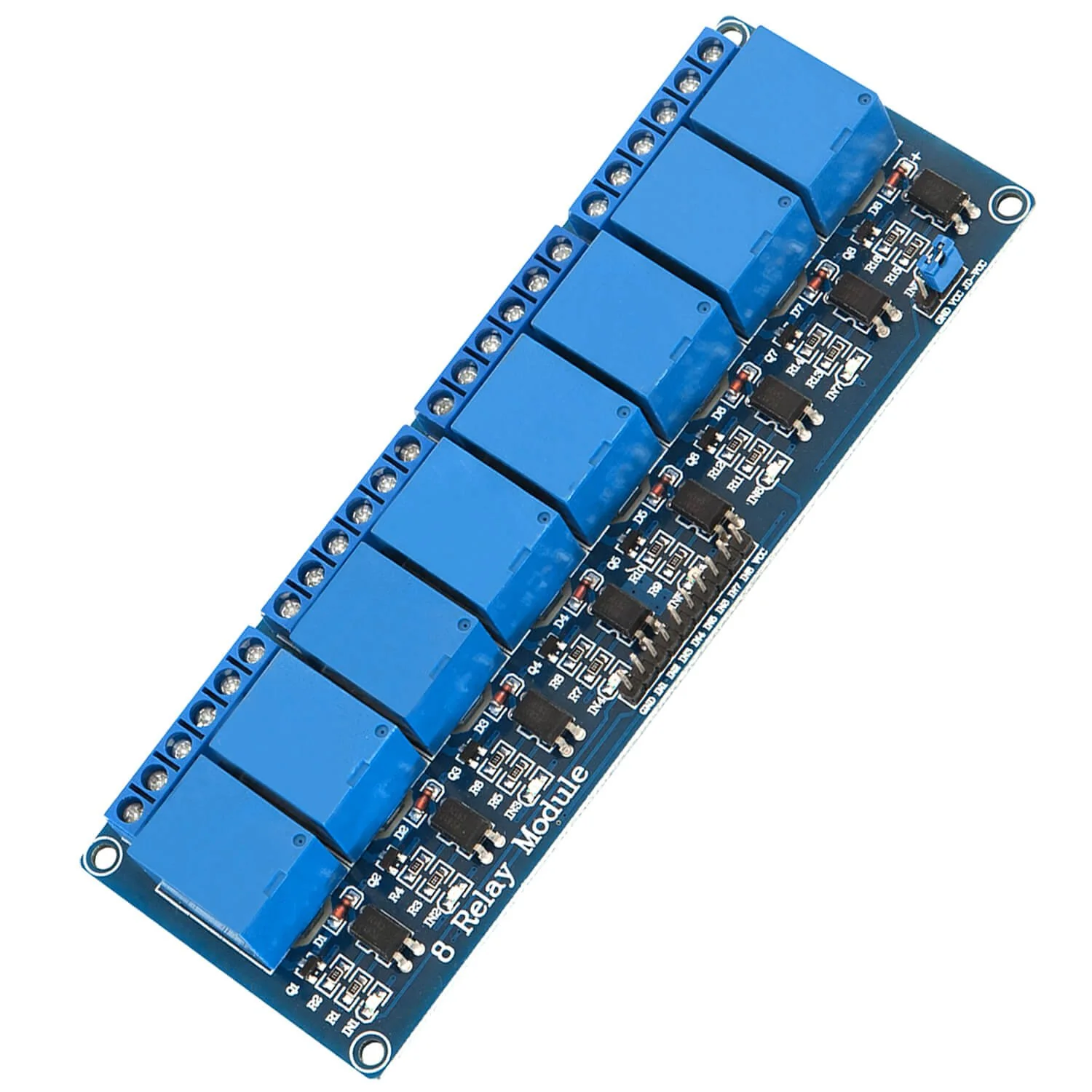 8-Relais Modul 5V mit Optokoppler Low-Level-Trigger kompatibel mit Arduino und Raspberry Pi - Image 4