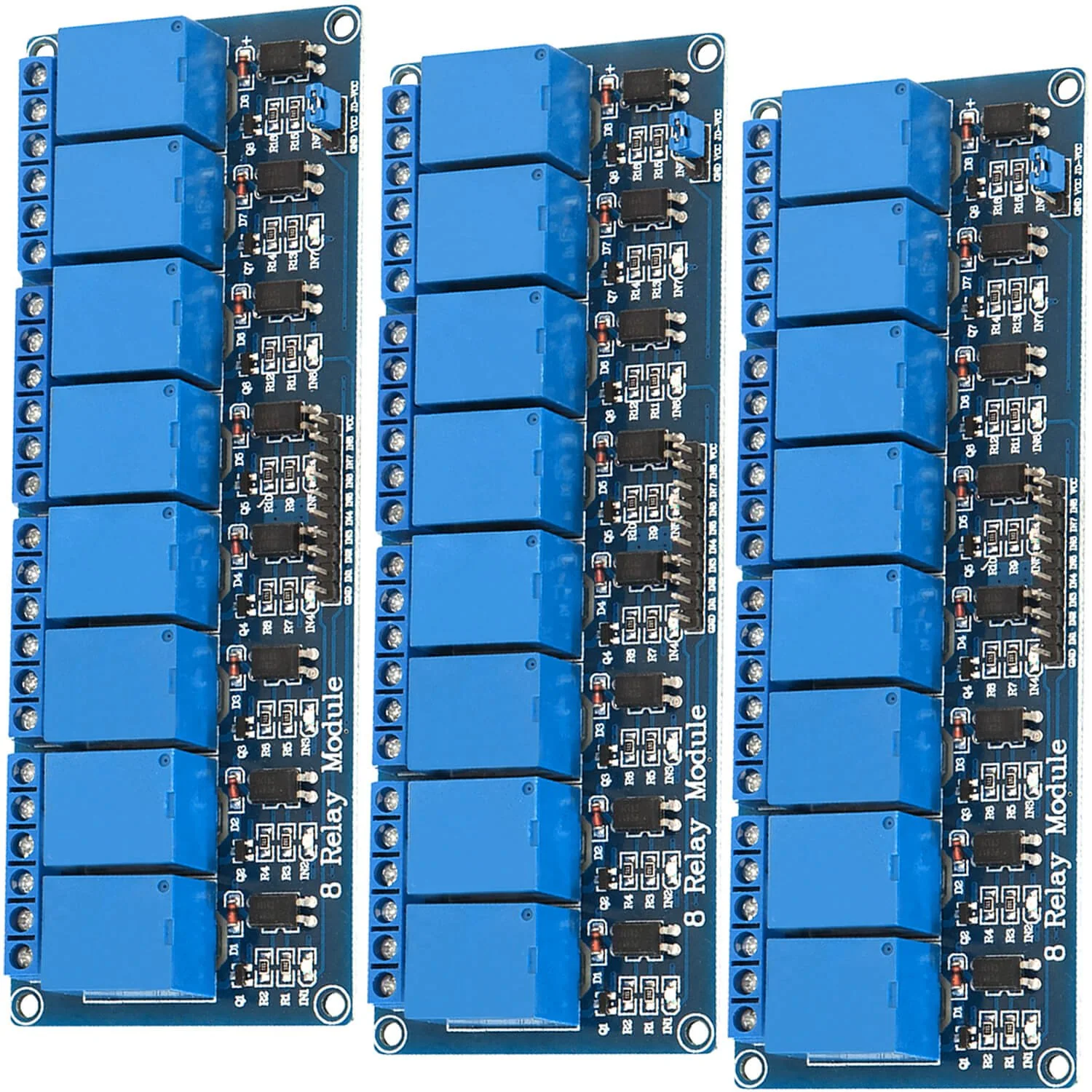8-Relais Modul 5V mit Optokoppler Low-Level-Trigger kompatibel mit Arduino und Raspberry Pi - Image 5