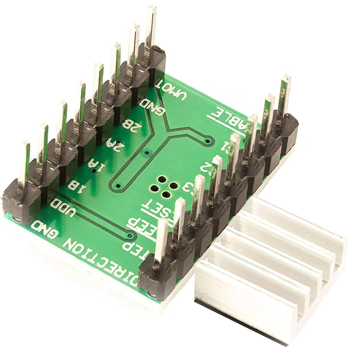A4988 Schrittmotor-Treiber-Modul mit Kühlkörper kompatibel mit Arduino und Raspberry Pi - Image 3