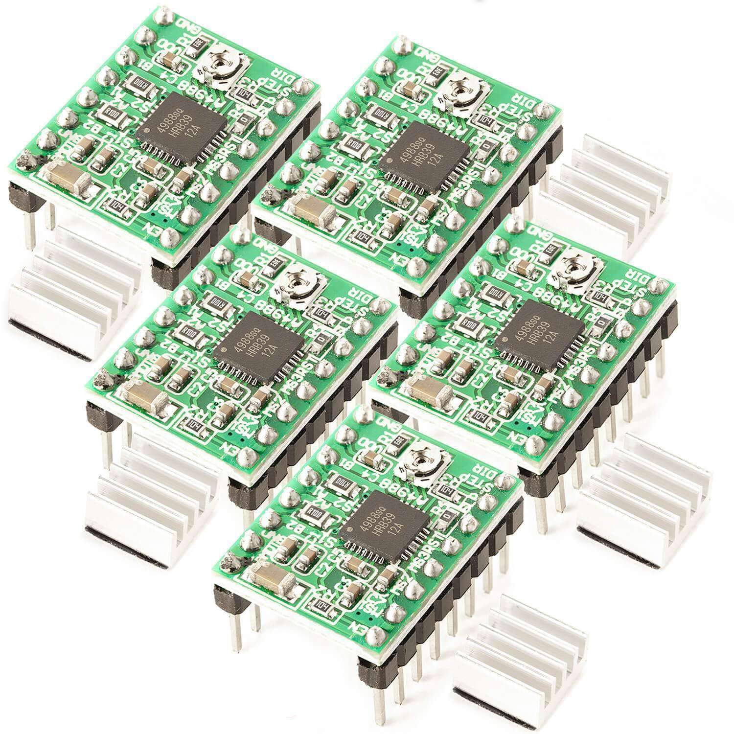 A4988 Schrittmotor-Treiber-Modul mit Kühlkörper kompatibel mit Arduino und Raspberry Pi - Image 5