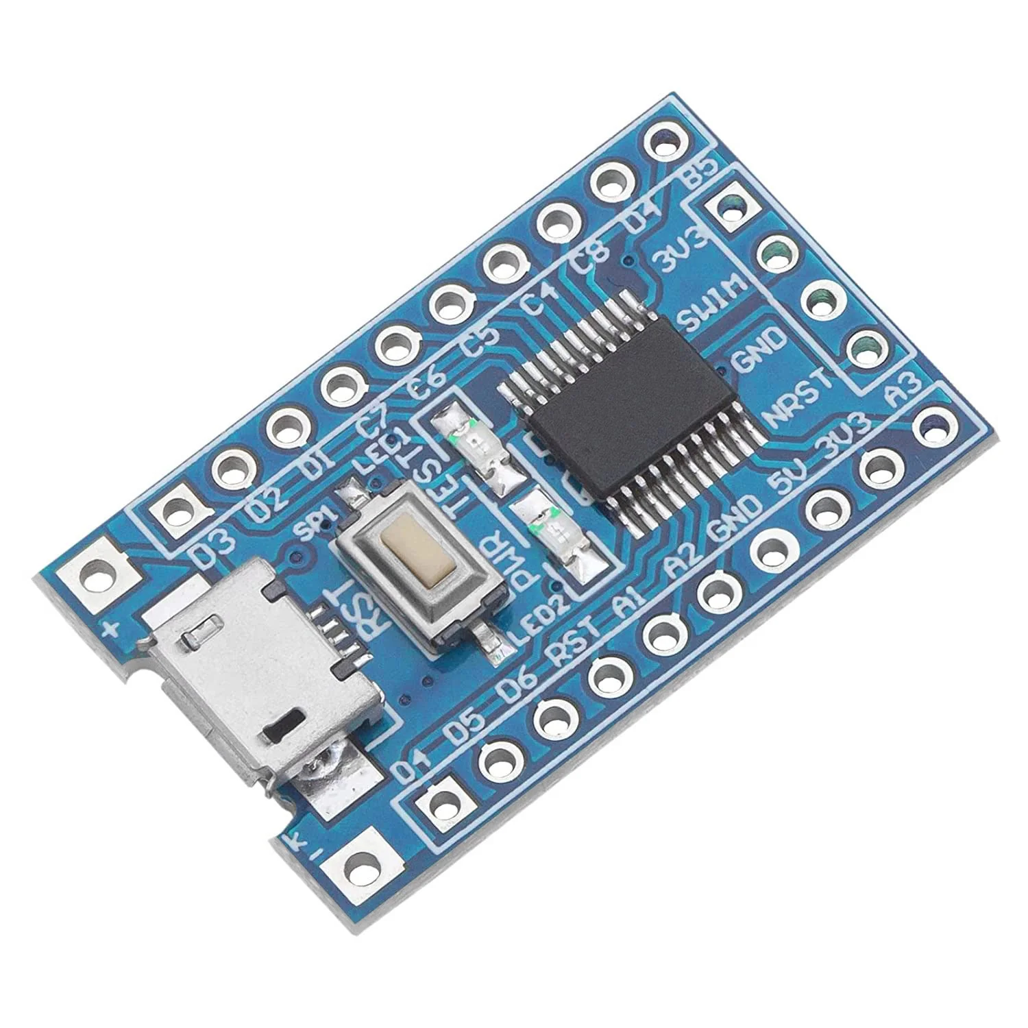 STM8S103F3P6 8-Bit Minimum System Mikrocontroller Development Board Modul für STM8S Programmierung mit UART, I2C, SPI, und einem 5-Kanal 10-Bit ADC