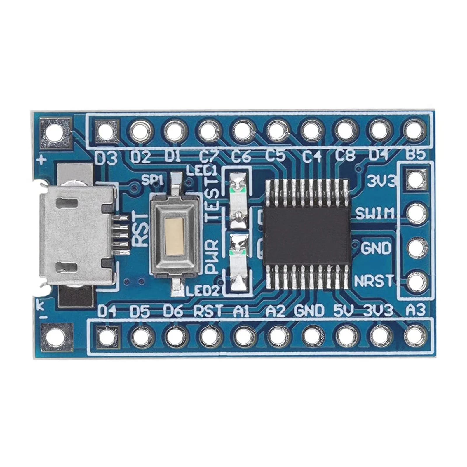 STM8S103F3P6 8-Bit Minimum System Mikrocontroller Development Board Modul für STM8S Programmierung mit UART, I2C, SPI, und einem 5-Kanal 10-Bit ADC - Image 8