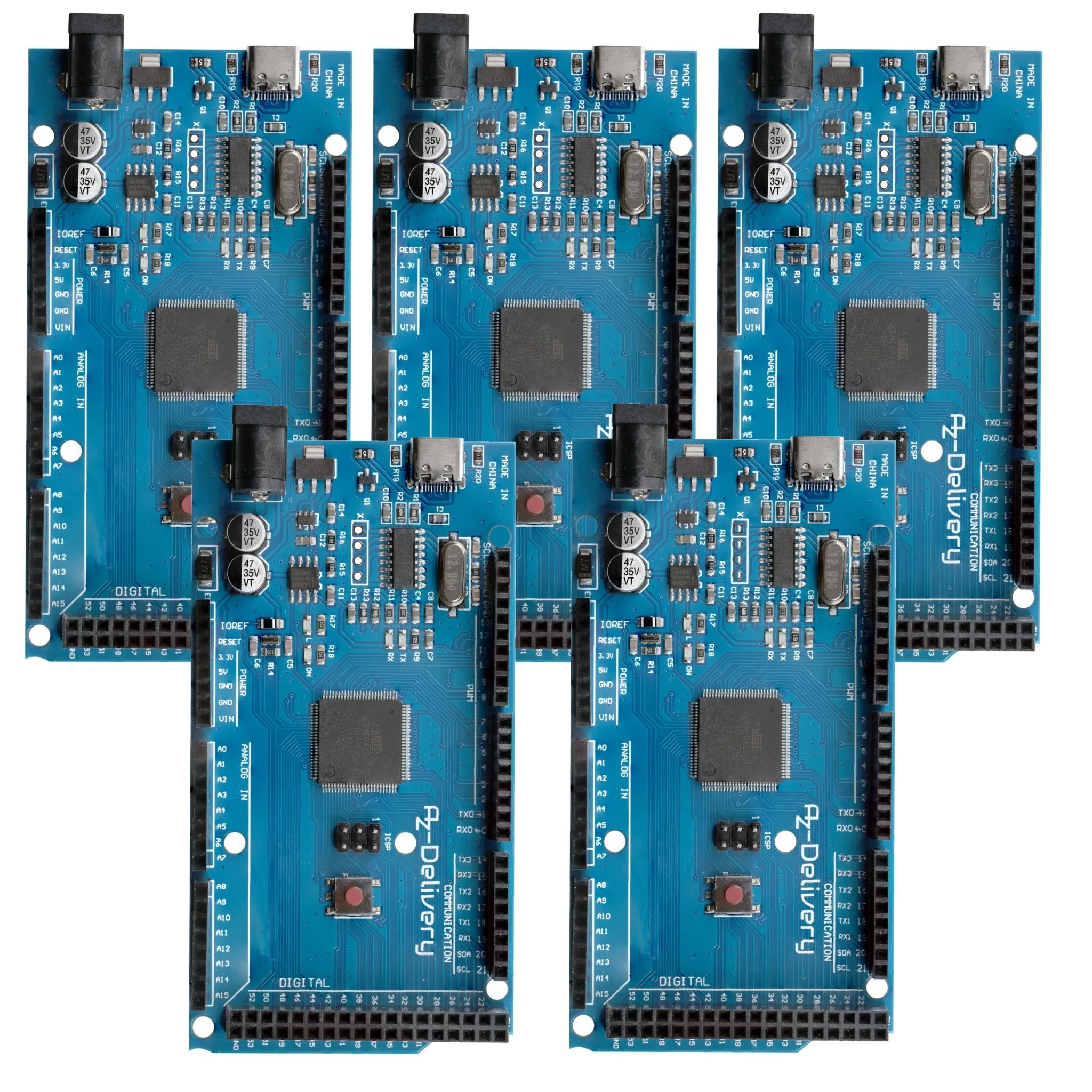 AZ-MEGA2560-Board Mikrokontroller mit USB-C Anschluss Entwicklungsboard kompatibel mit Arduino - Image 2