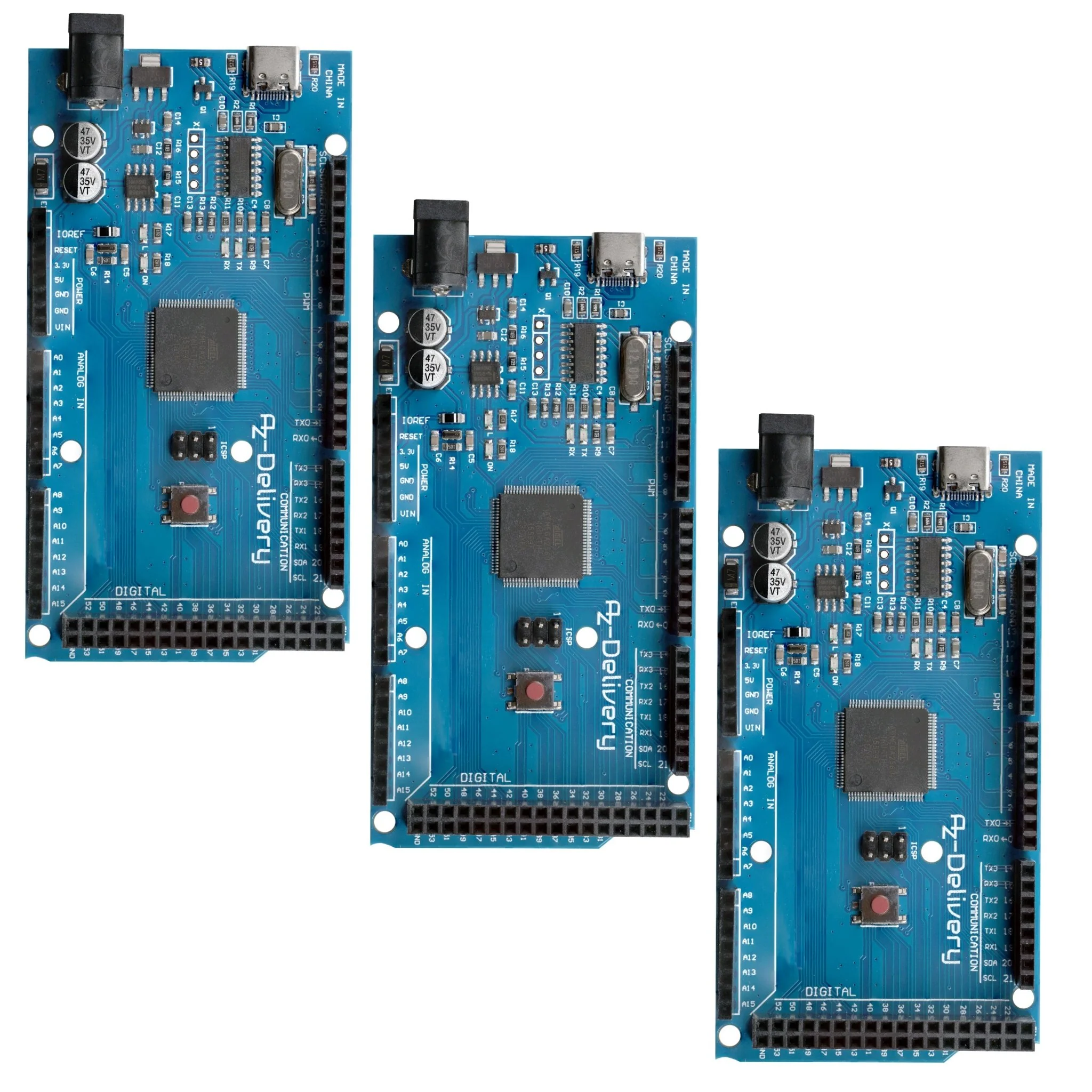 AZ-MEGA2560-Board Mikrokontroller mit USB-C Anschluss Entwicklungsboard kompatibel mit Arduino - Image 3