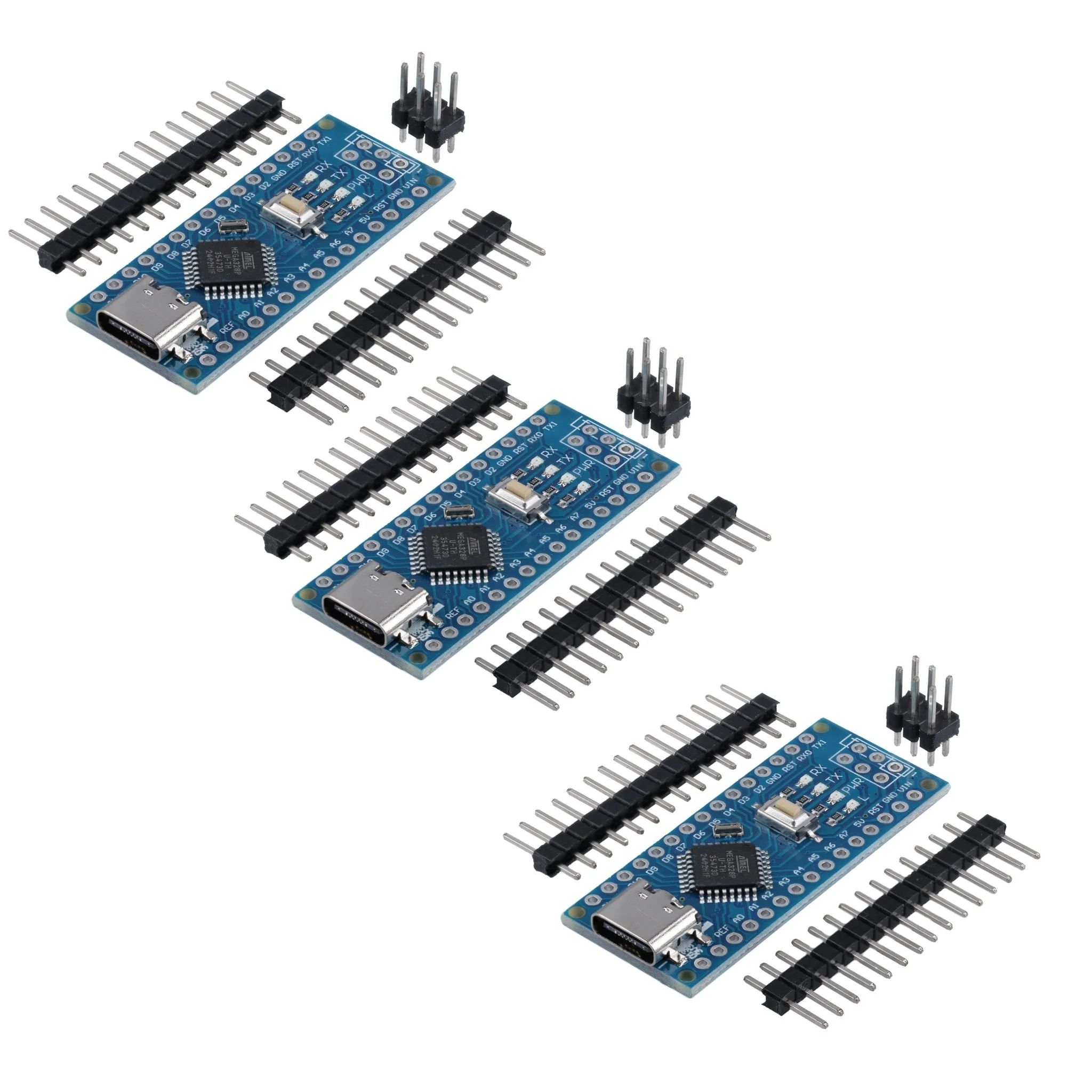 AZ-Nano V3-Board Set mit USB-C Anschluss | Atmega CH340 Chip Atmega328 CH340 | kompatibel mit Arduino, Arduino Pro Micro und Arduino Nano V3 - Image 5