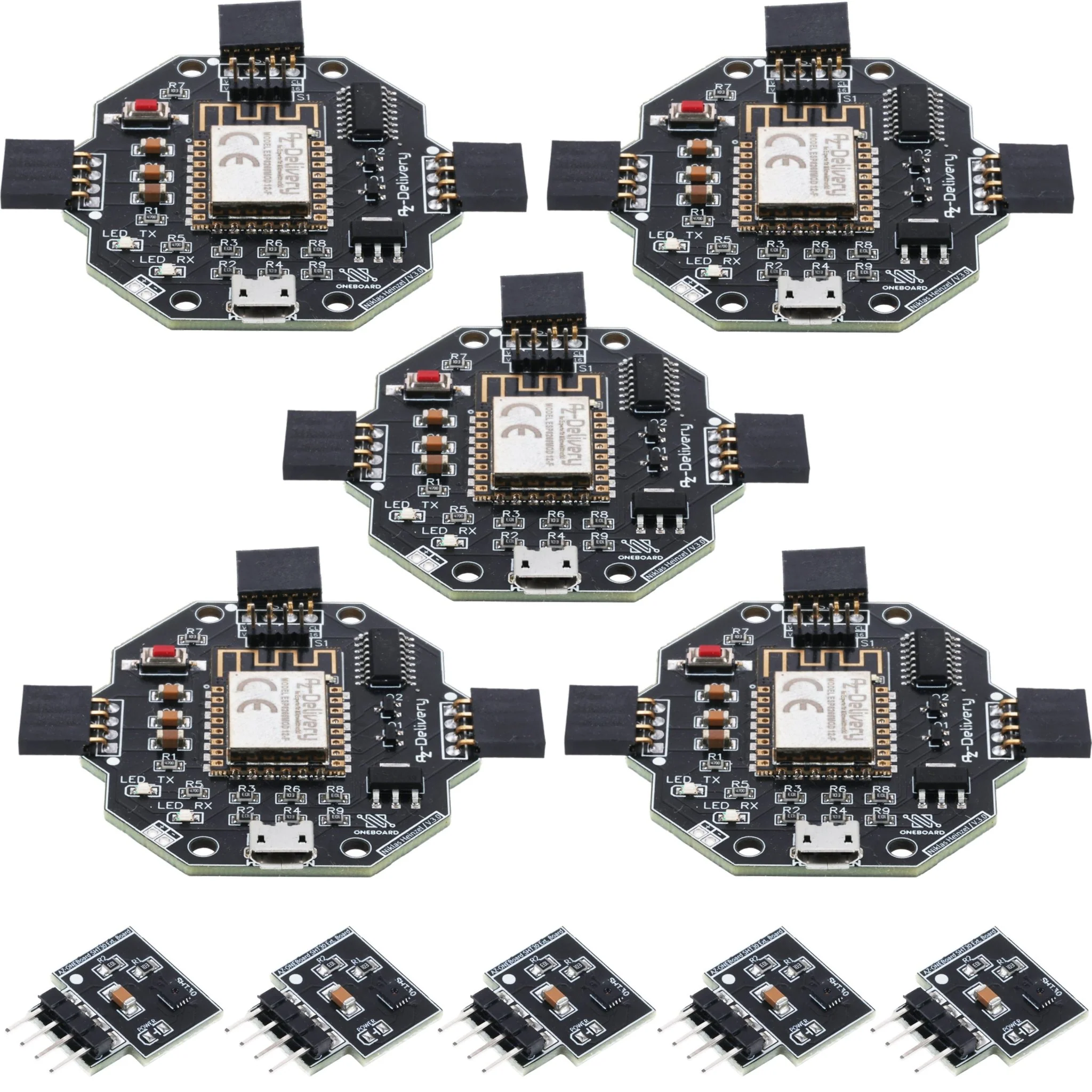 AZ-ONEBoard Entwicklungsboard inklusive Extensionboards SHT30, BH1750 & SGP30 - Image 10