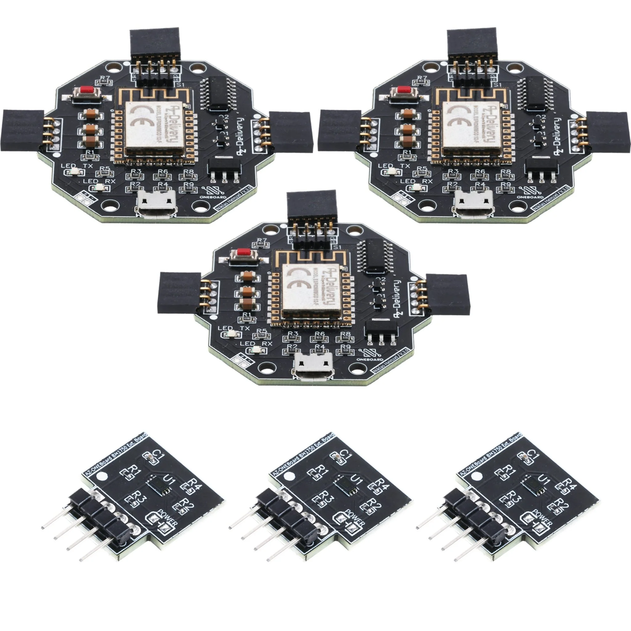 AZ-ONEBoard Entwicklungsboard inklusive Extensionboards SHT30, BH1750 & SGP30 - Image 11