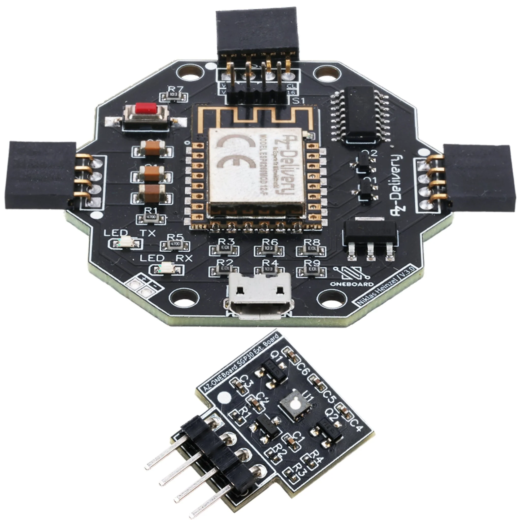 AZ-ONEBoard Entwicklungsboard inklusive Extensionboards SHT30, BH1750 & SGP30 - Image 13