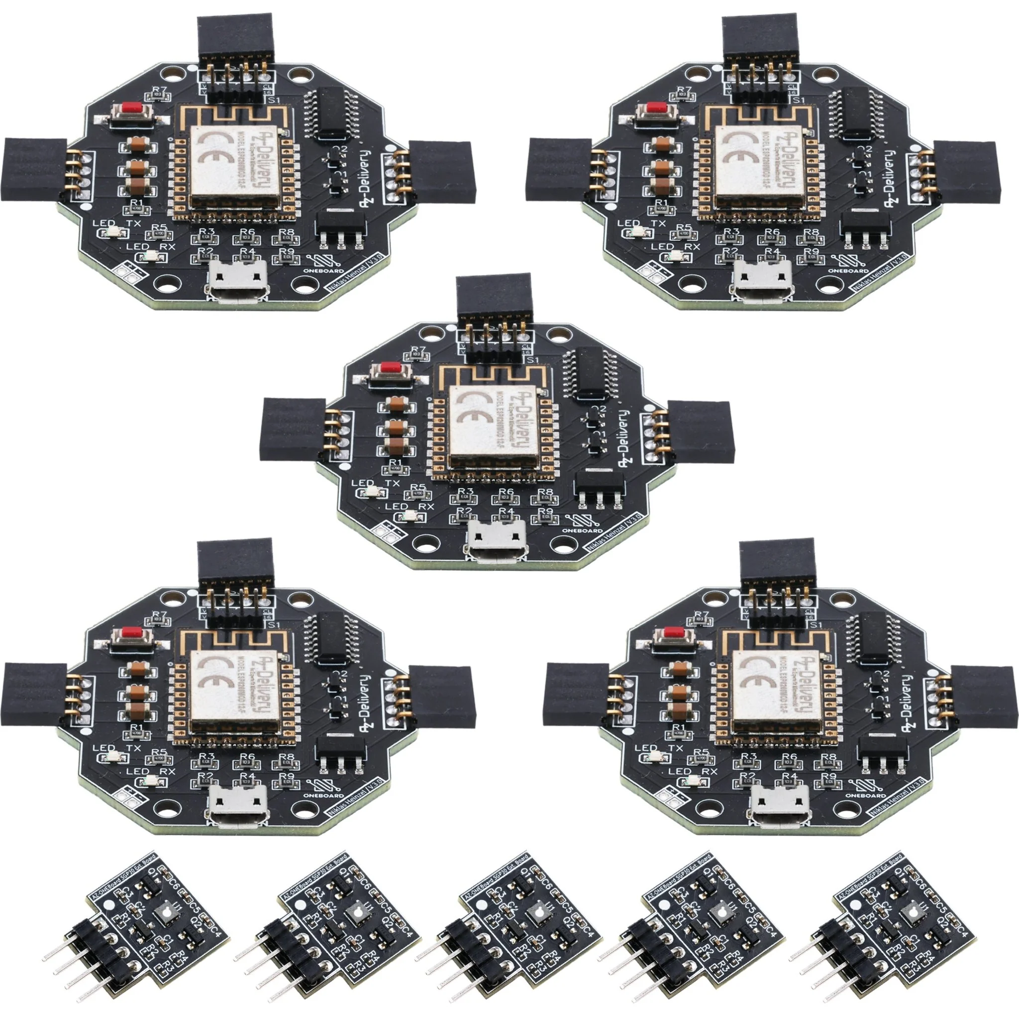 AZ-ONEBoard Entwicklungsboard inklusive Extensionboards SHT30, BH1750 & SGP30 - Image 16