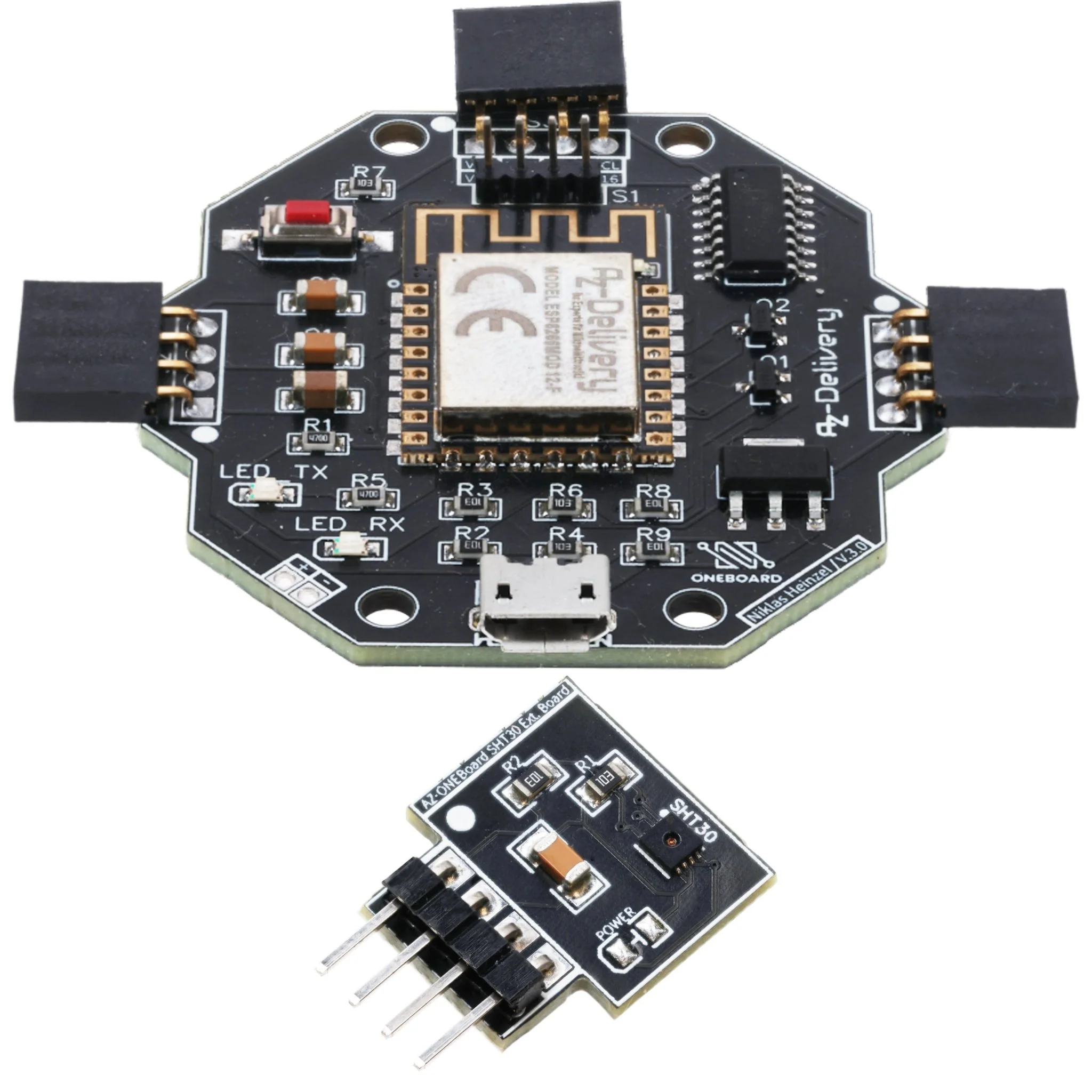 AZ-ONEBoard Entwicklungsboard inklusive Extensionboards SHT30, BH1750 & SGP30 - Image 21